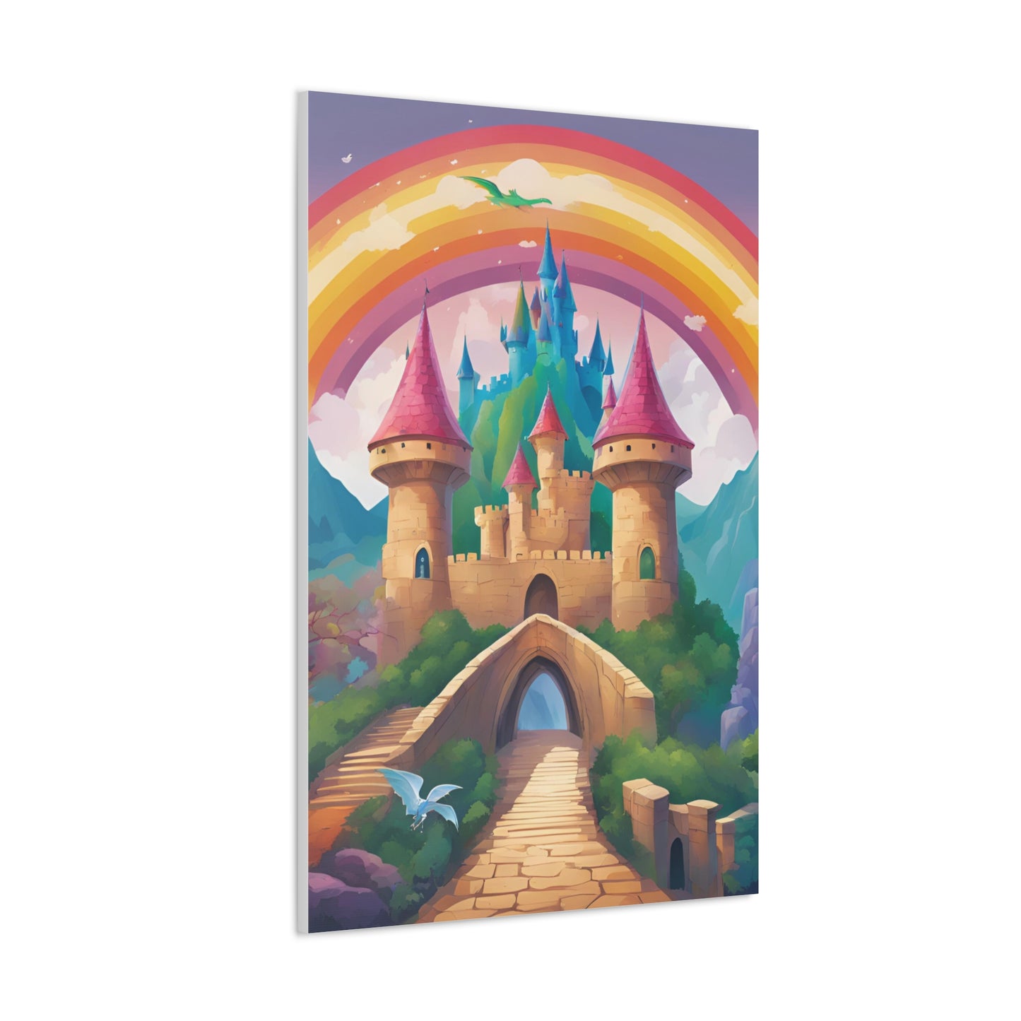 Canvas Gallery Wrap - Enchanted Castle Fantasy Art Home Decor