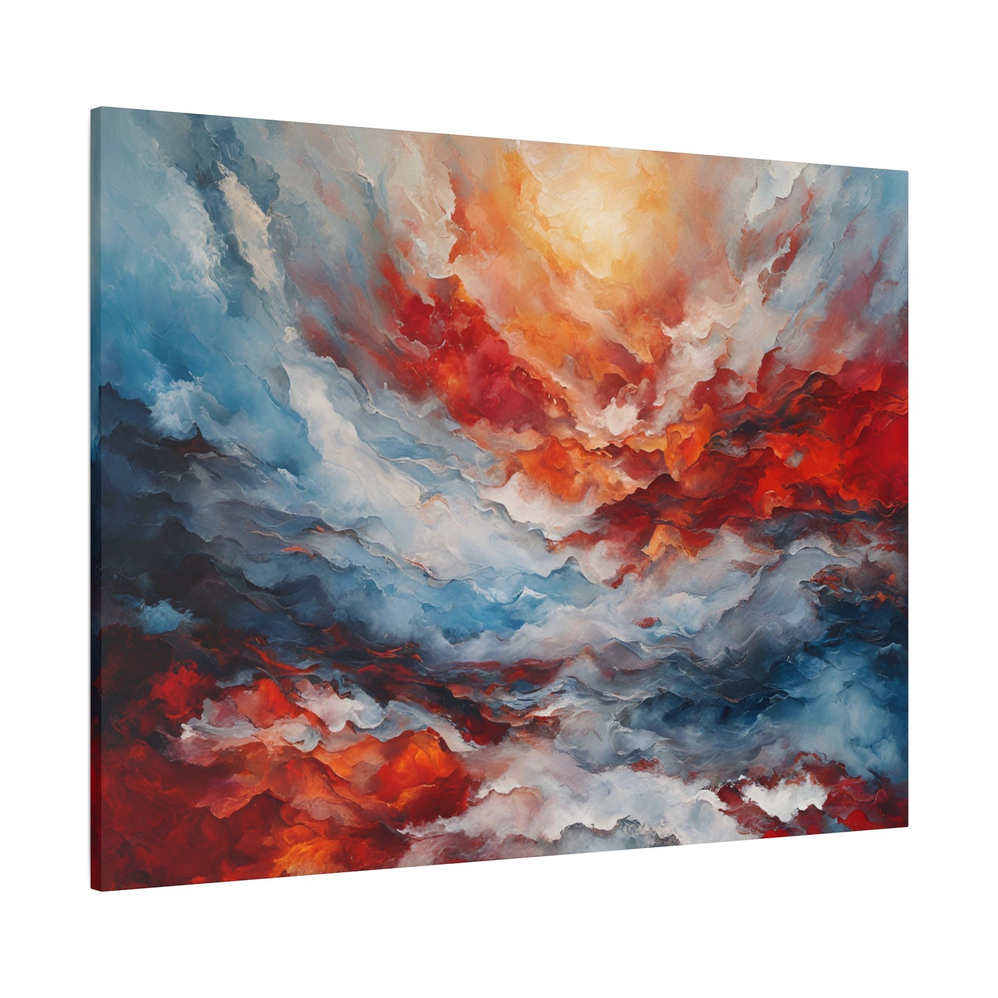 Vibrant Abstract Canvas Art - Wave of Color