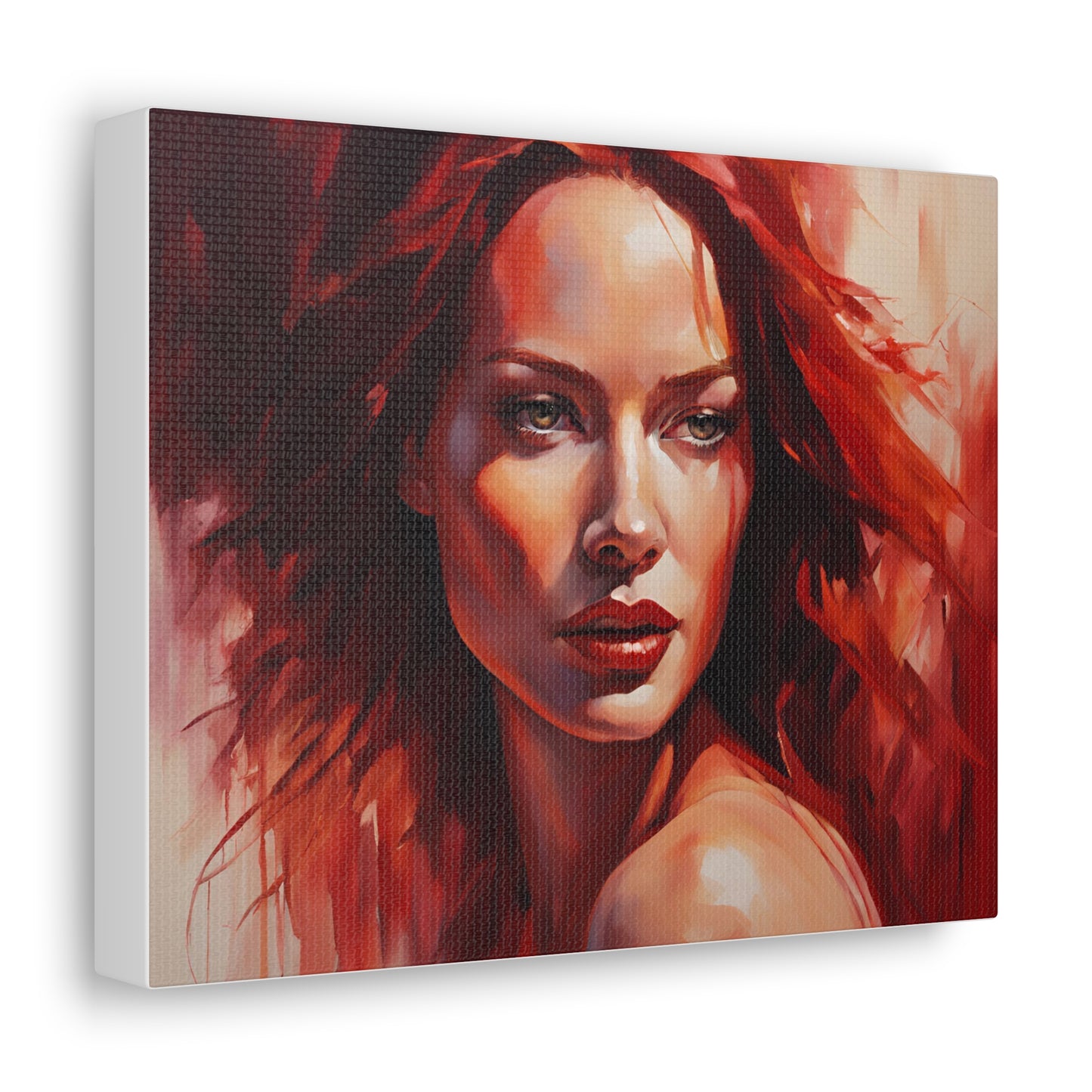 Stunning Canvas Gallery Wrap - Bold Red Art for Modern Spaces