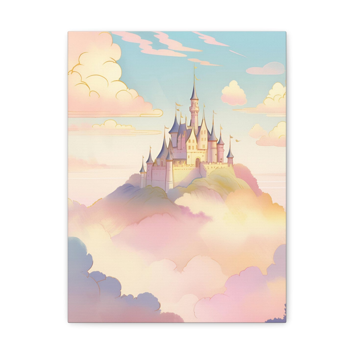 Magical Castle Canvas Gallery Wrap – Enchanting Wall Art for Dreamy Decor