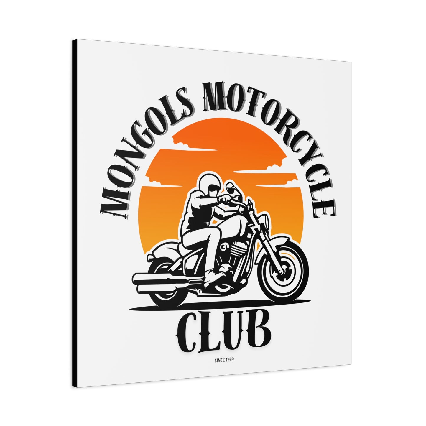 Mongols Motorcycle Club Canvas Art – Bold Wall Decor for True Bikers