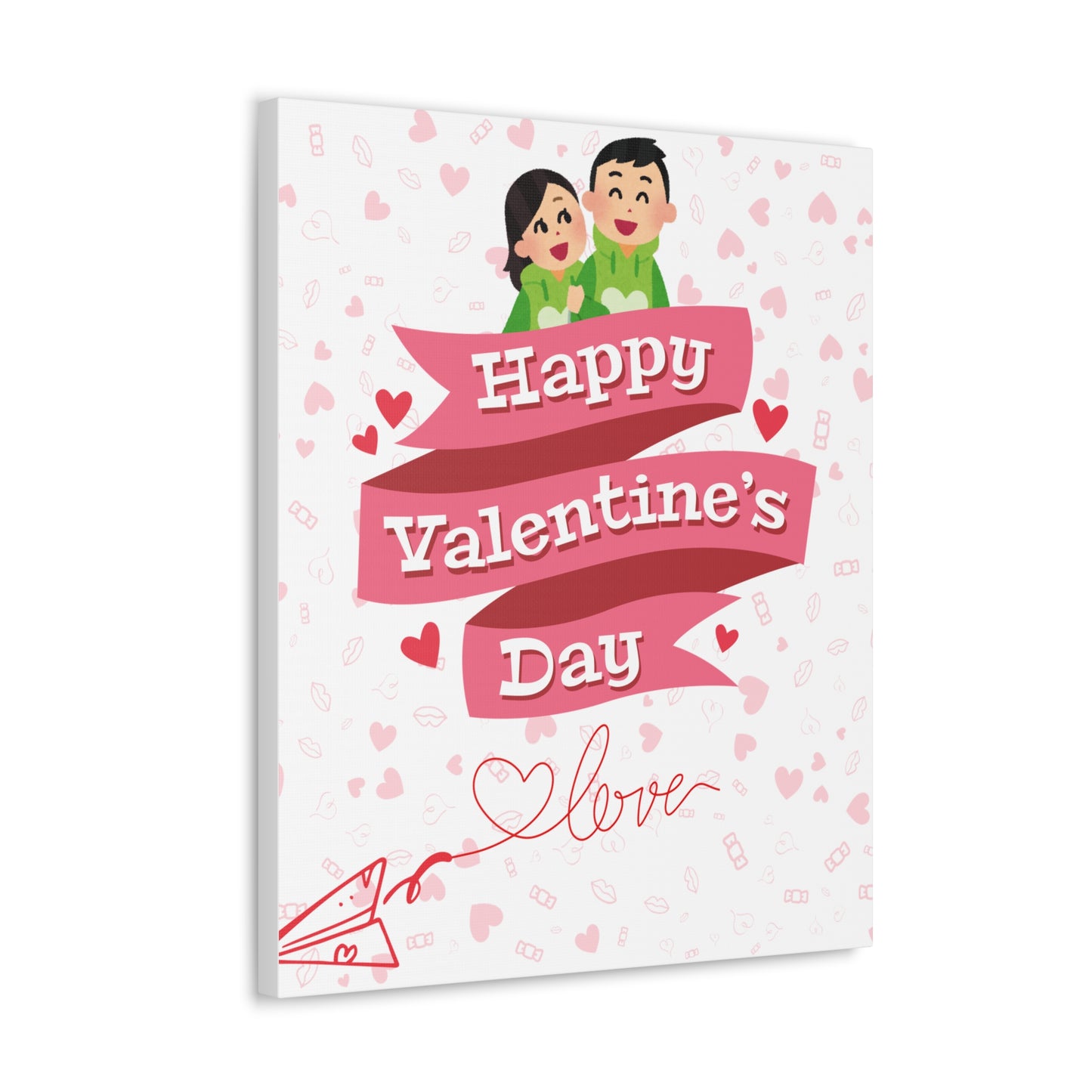 Valentine's Day Canvas Wrap