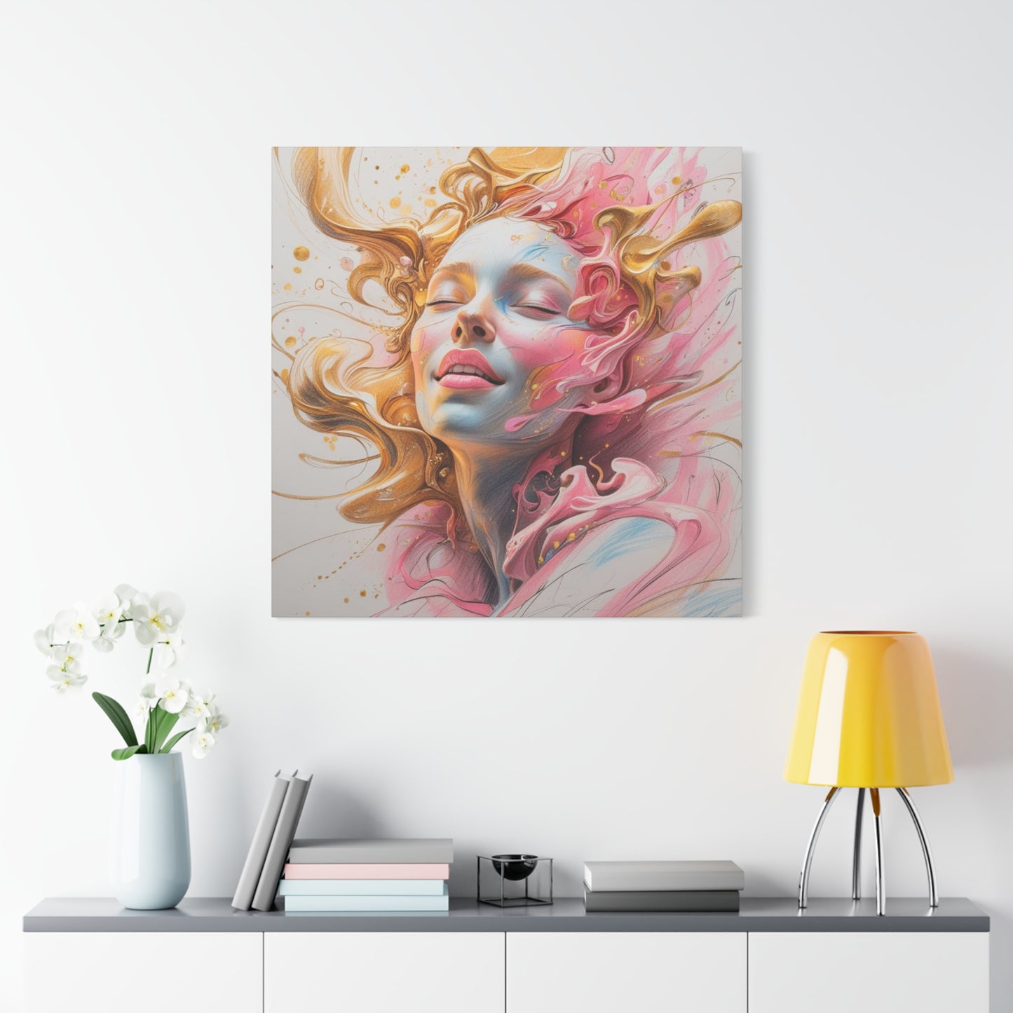 Canvas Wall Decor - Abstract Woman Portrait