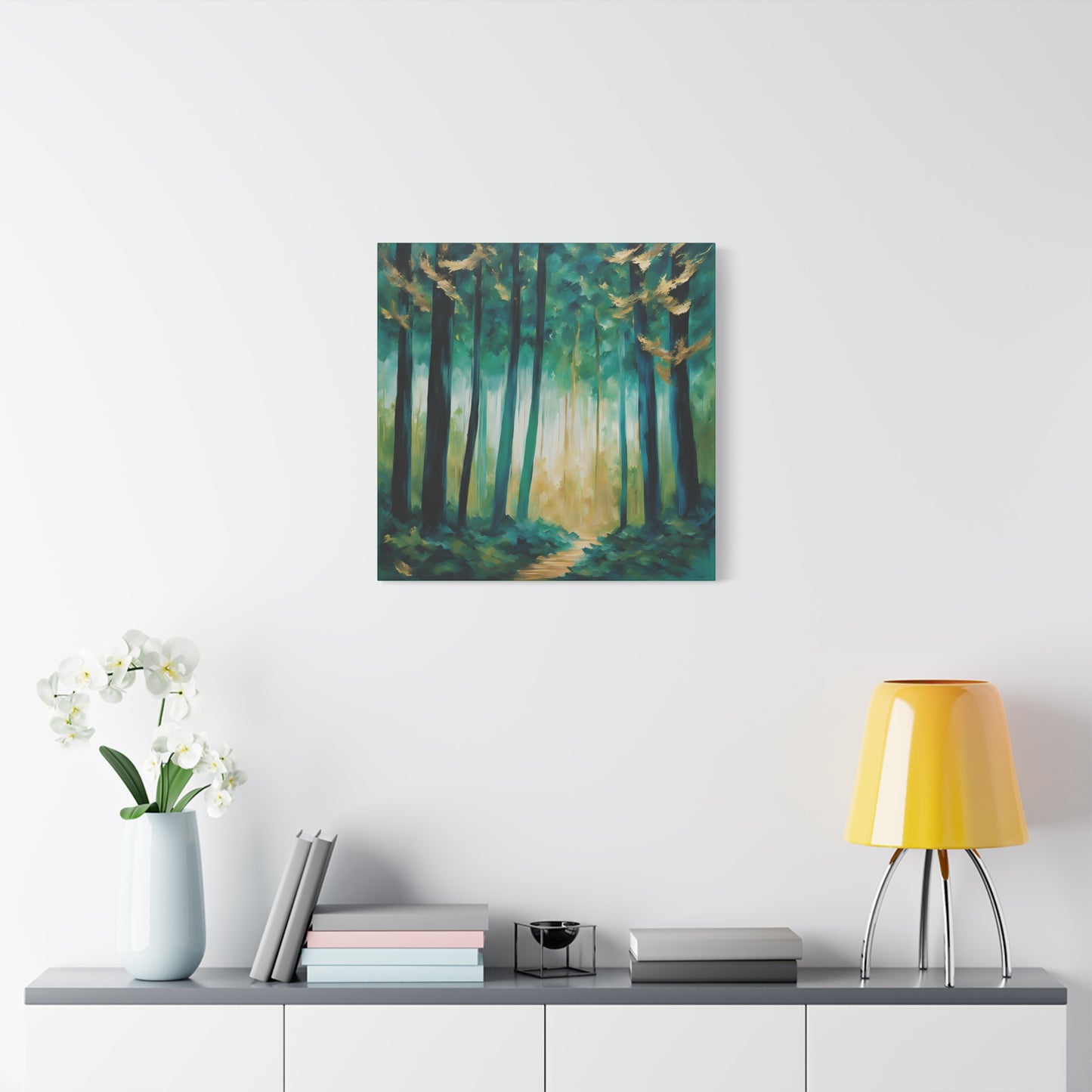 Serene Forest Canvas Wall Art – Tranquil Nature Landscape Print