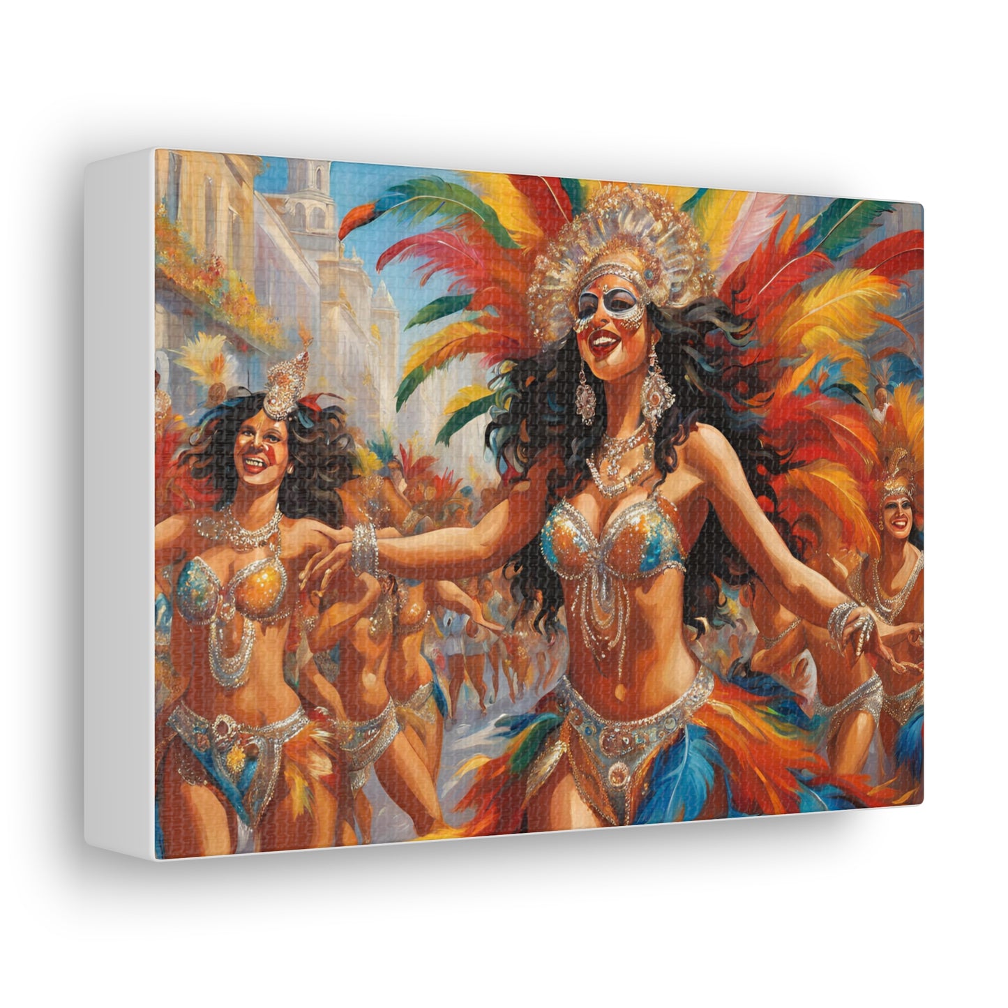 Carnival Celebration Canvas Gallery Wraps - Vibrant Art for Carnival in Brazil