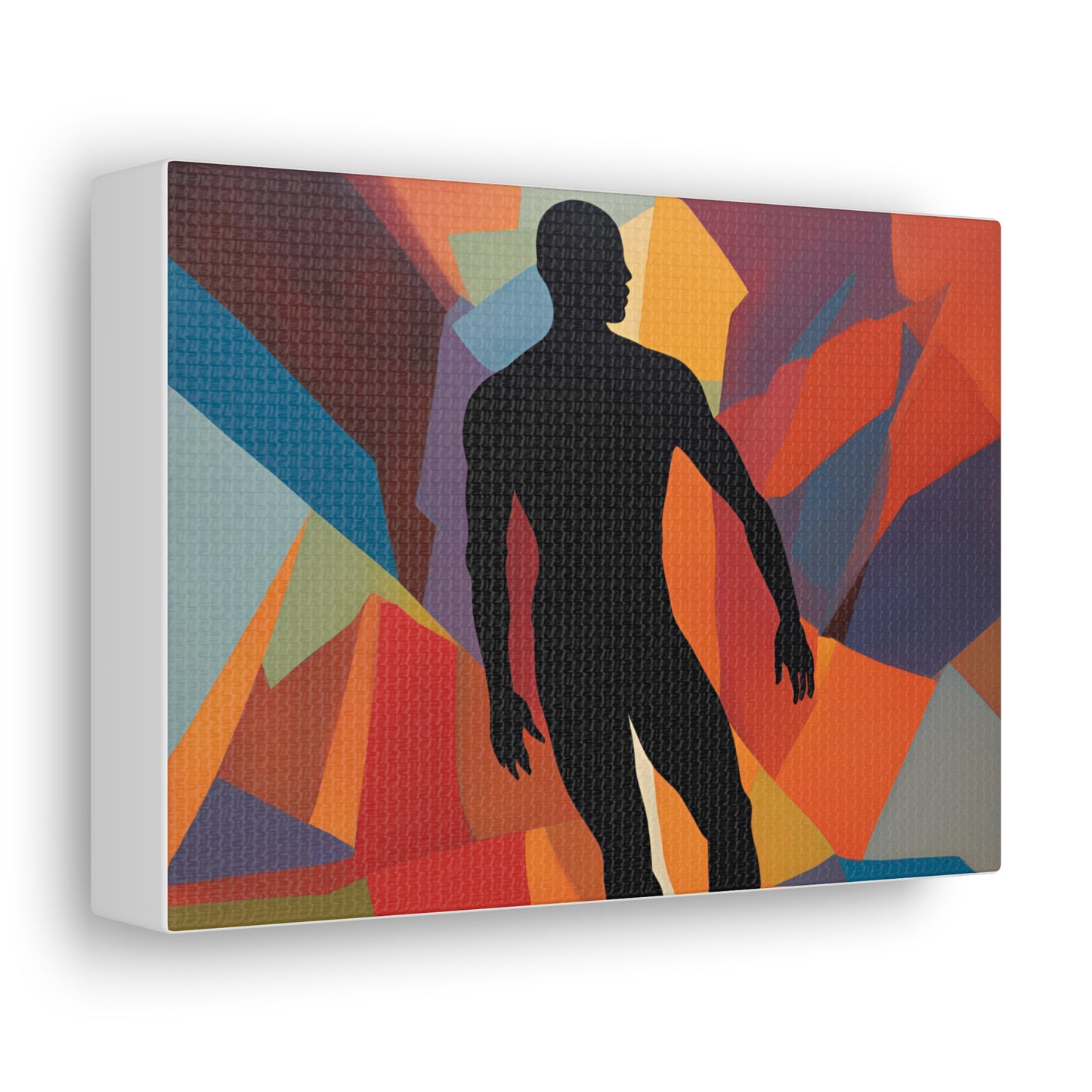 Abstract Canvas Gallery Wrap Shadow vs. Reality - Silhouette Art for Home Decor