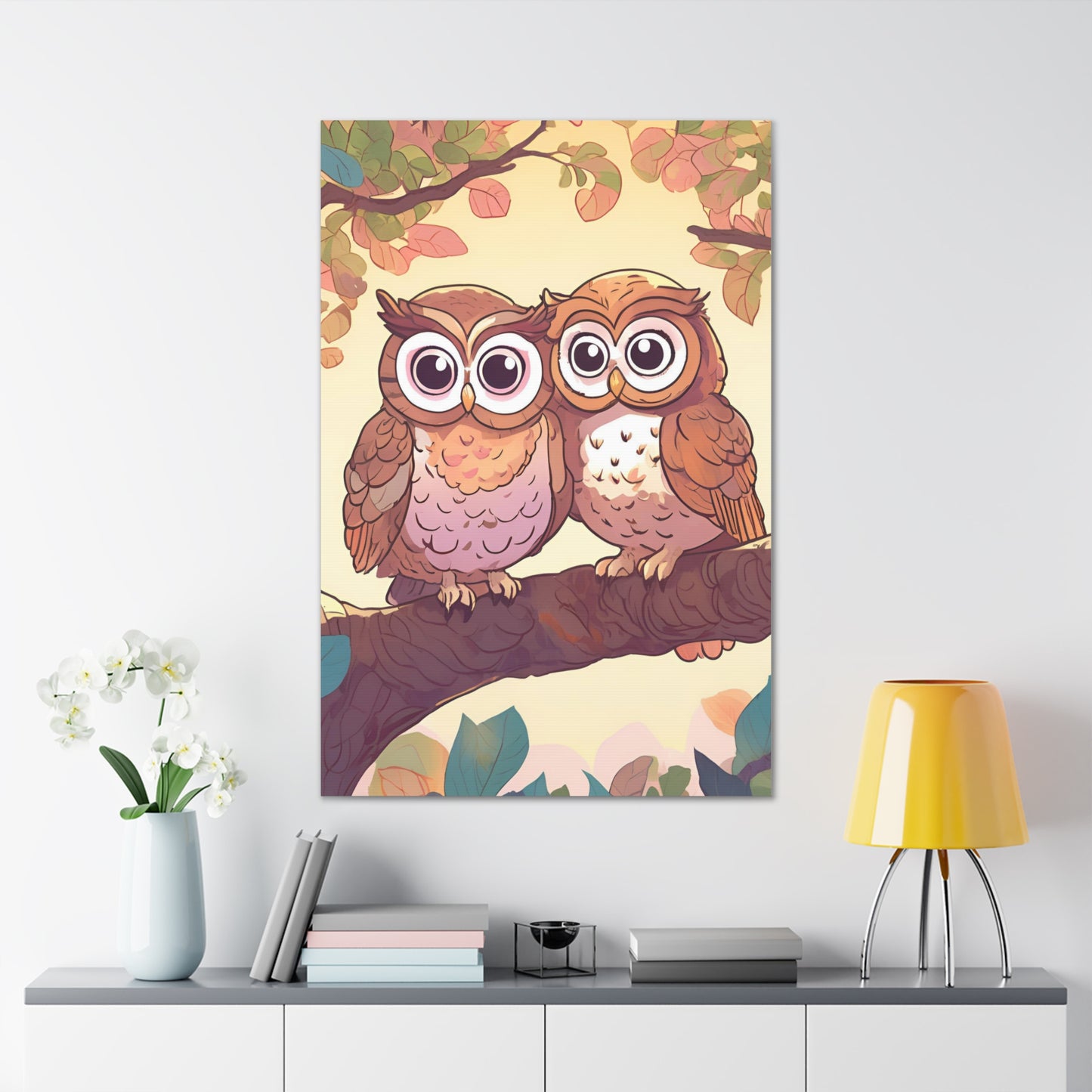 Charming Owl Canvas Gallery Wrap - Perfect Wall Art for Nature Lovers