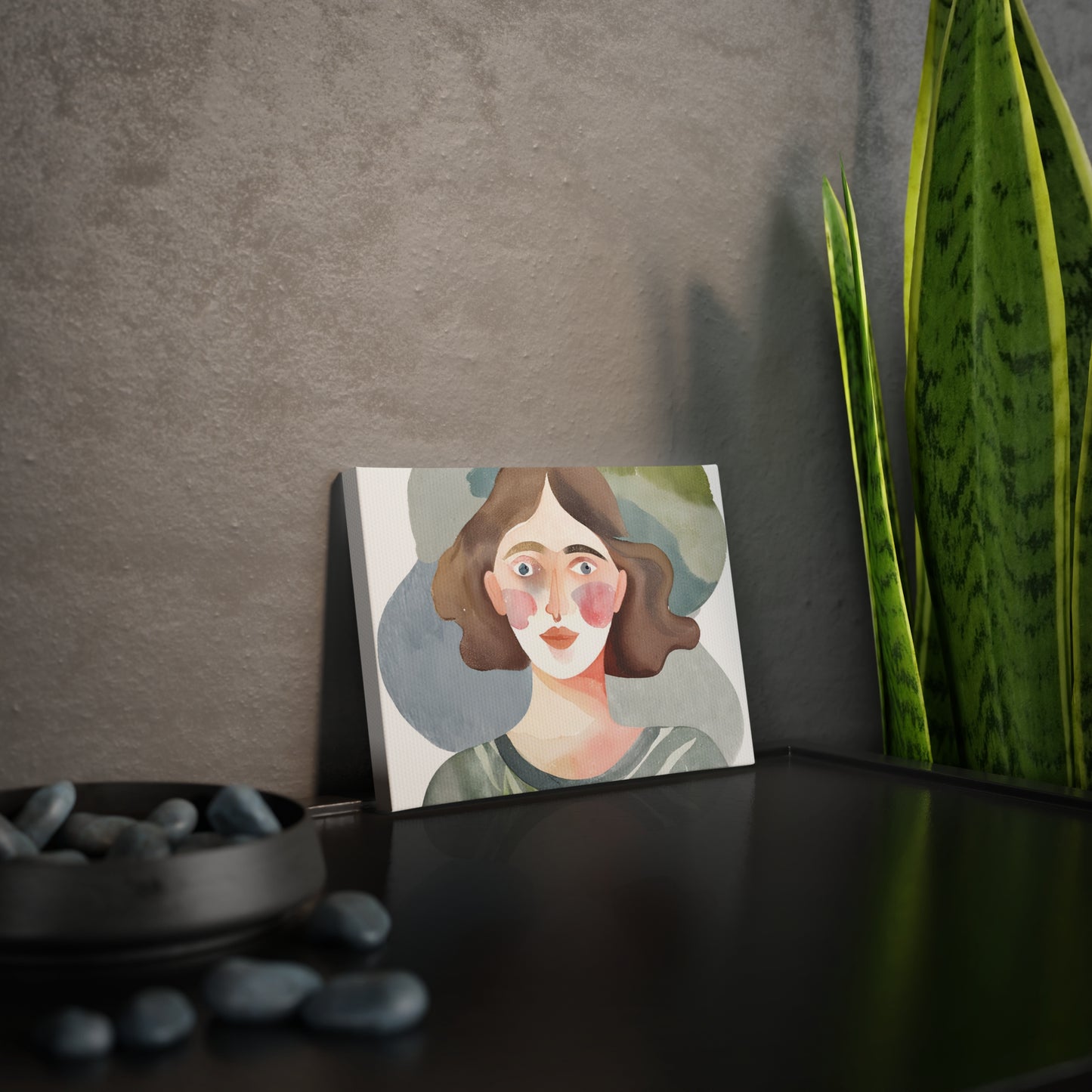 Artistic Canvas Photo Tile - Whimsical Portrait