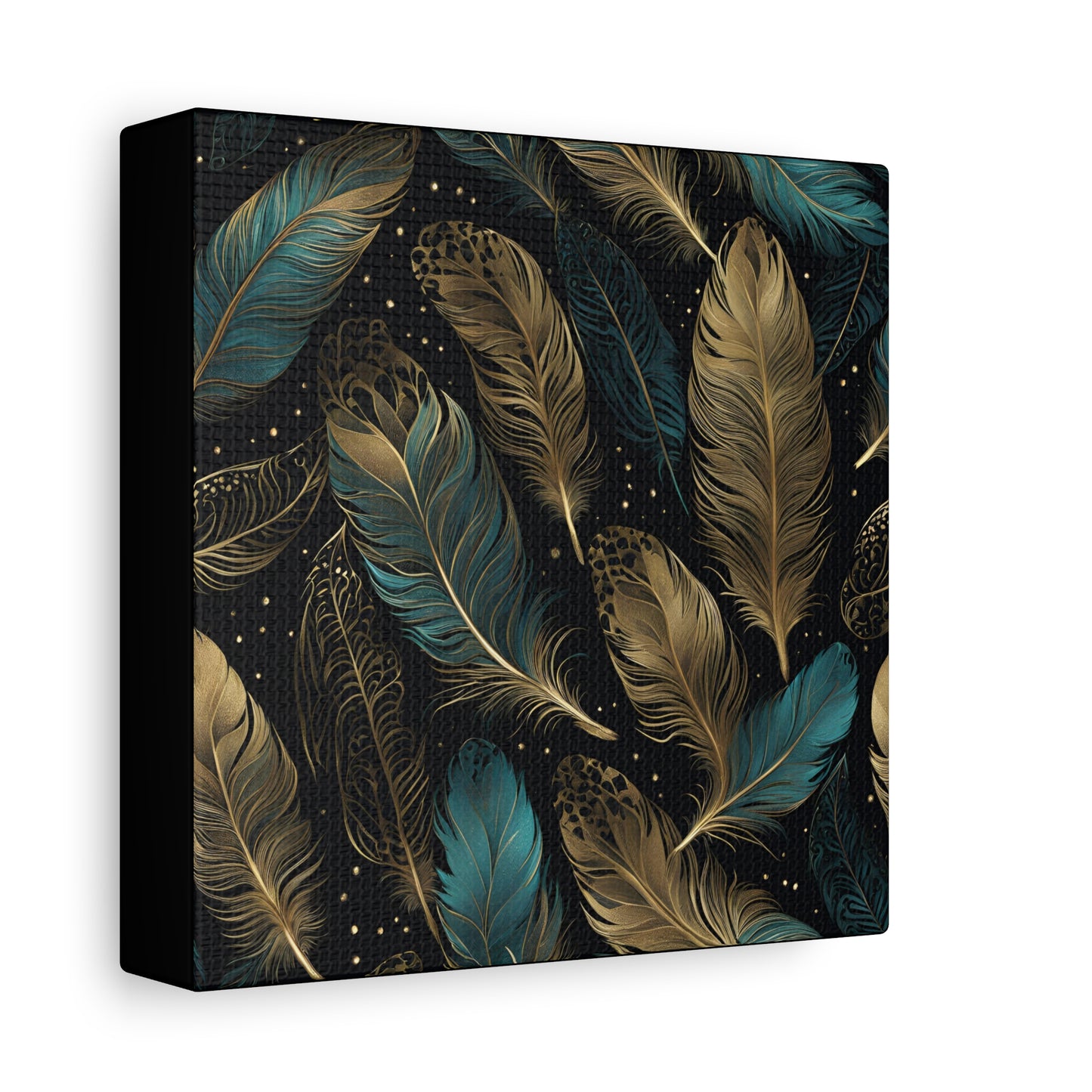 Bohemian Feather Wall Art Canvas – Boho Chic Décor | Crafted Canvass