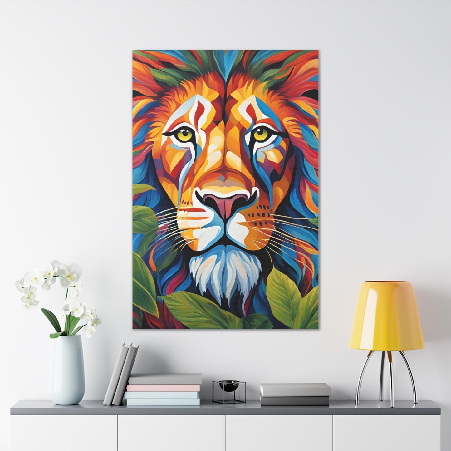 Canvas Art Print - Lion with a Human Face