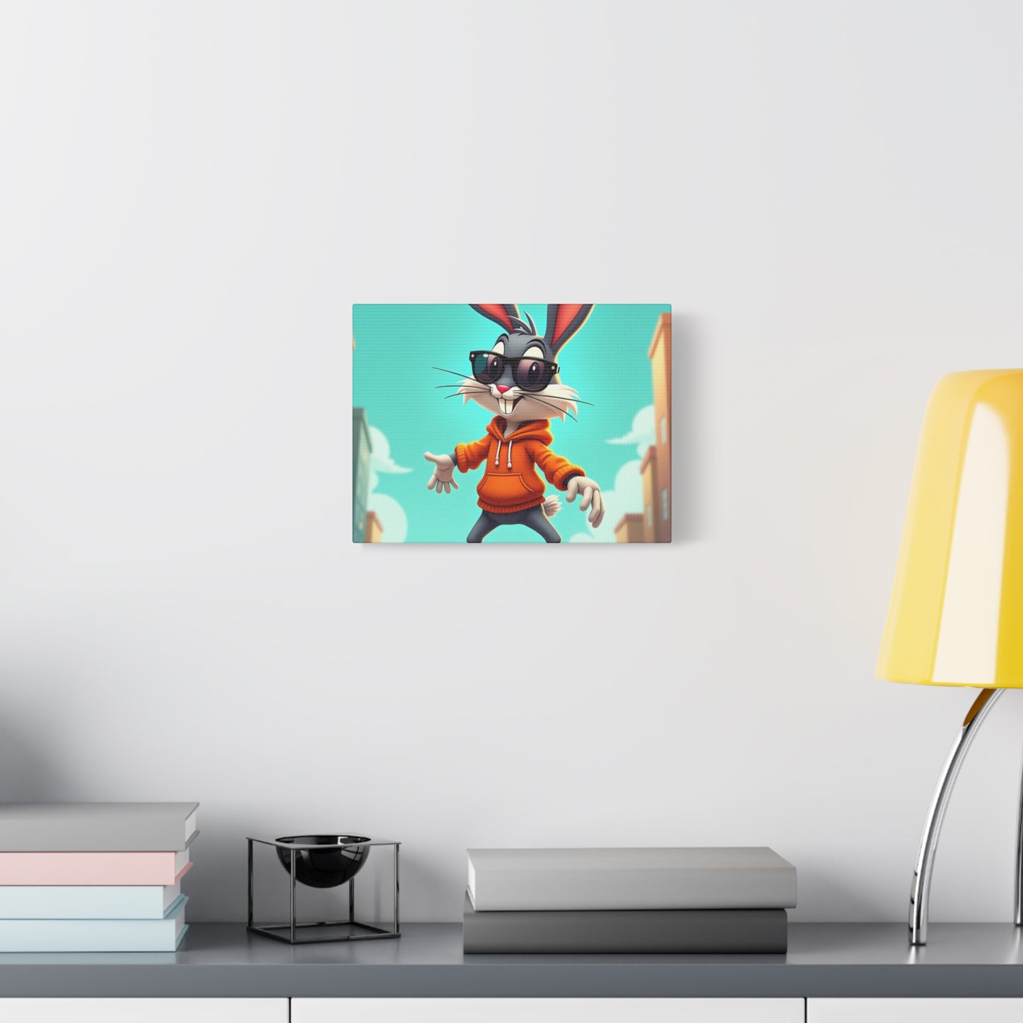 Canvas Print - Cool Cartoon Rabbit Wall Art