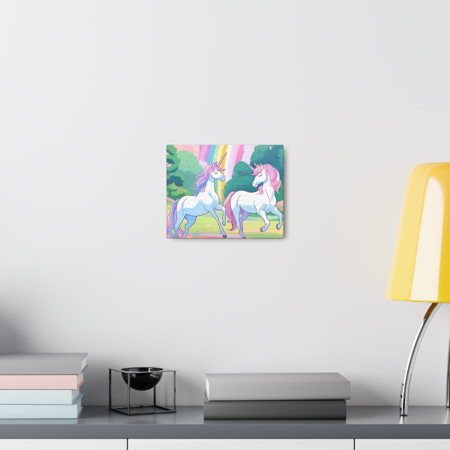 Magical Unicorn Canvas Gallery Wraps - Whimsical Art for Kids' Rooms