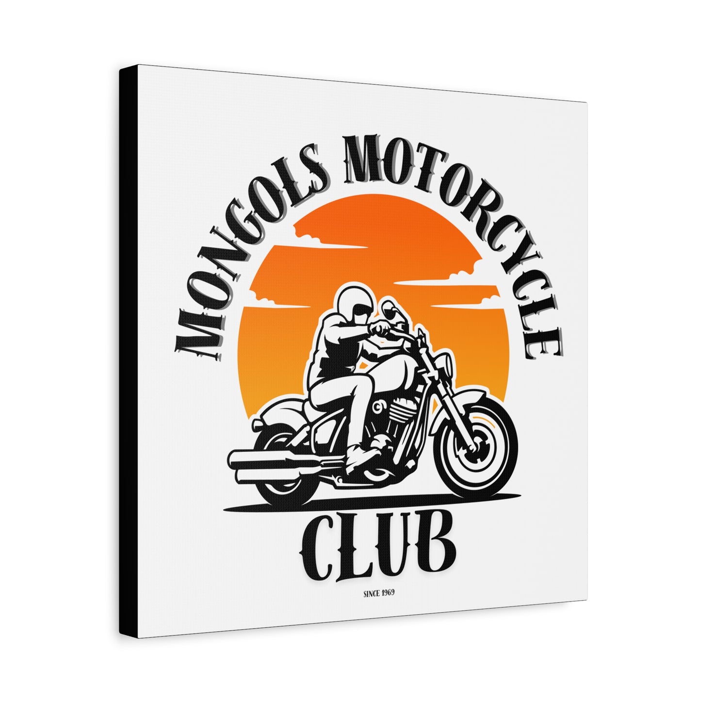 Mongols Motorcycle Club Canvas Art – Bold Wall Decor for True Bikers