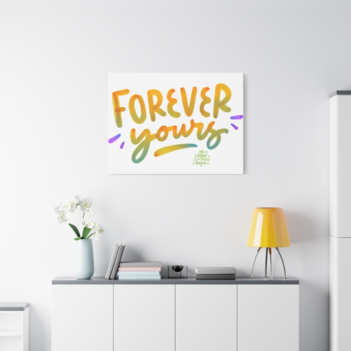 Forever Yours Canvas Art Gift For Special One