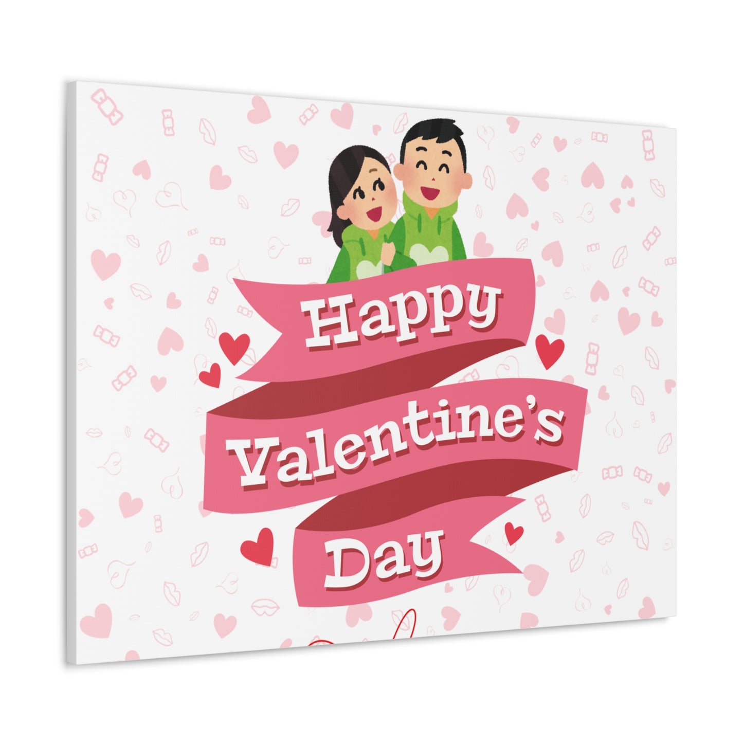 Valentine's Day Canvas Wrap