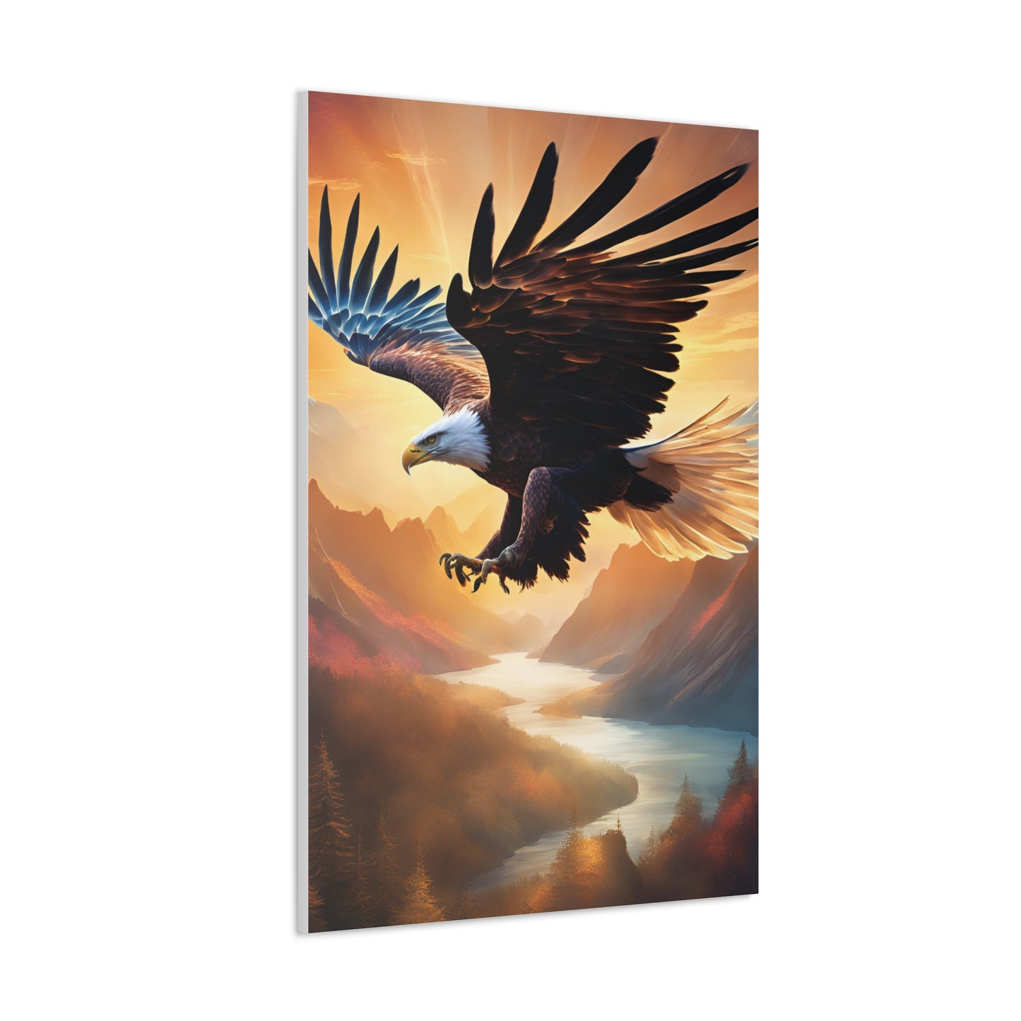 Majestic Eagle Canvas Gallery Wrap - Stunning Wall Art for Nature Lovers