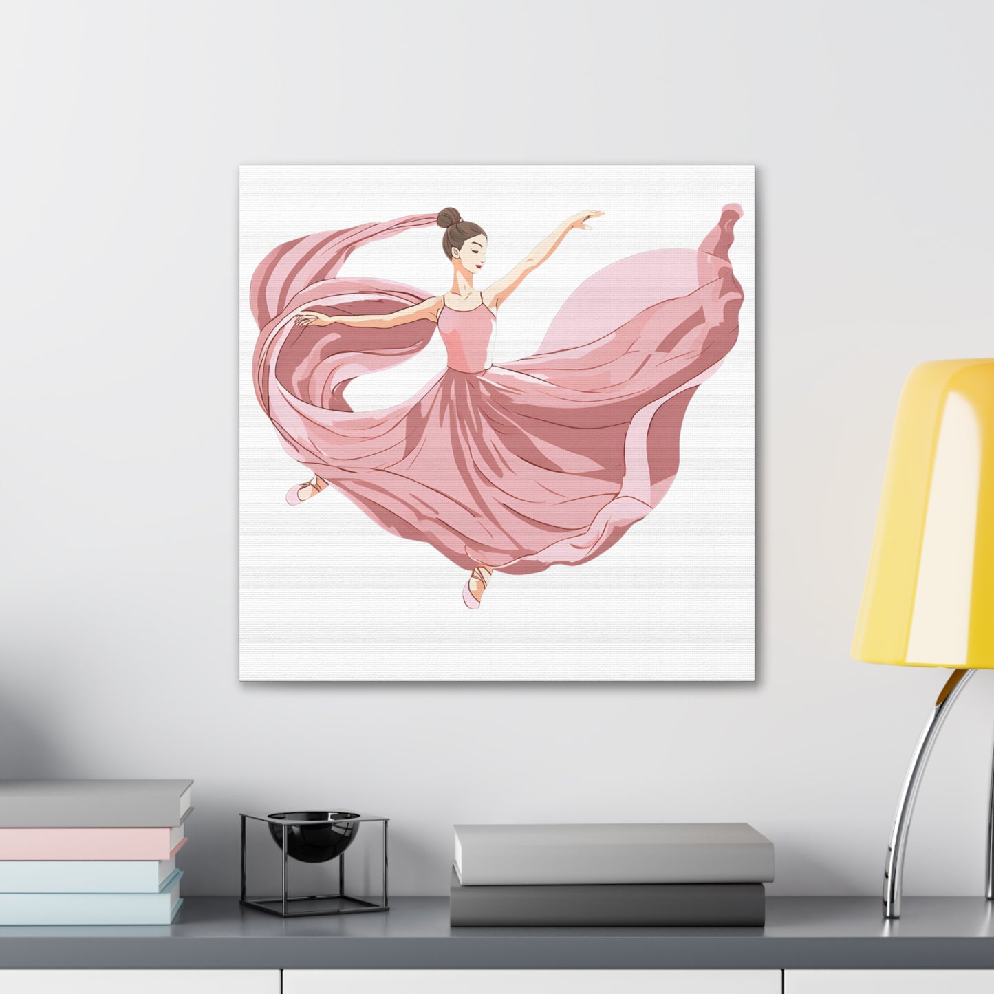 Elegant Ballet Canvas Gallery Wrap - Graceful Dancer Wall Art for Home Decor