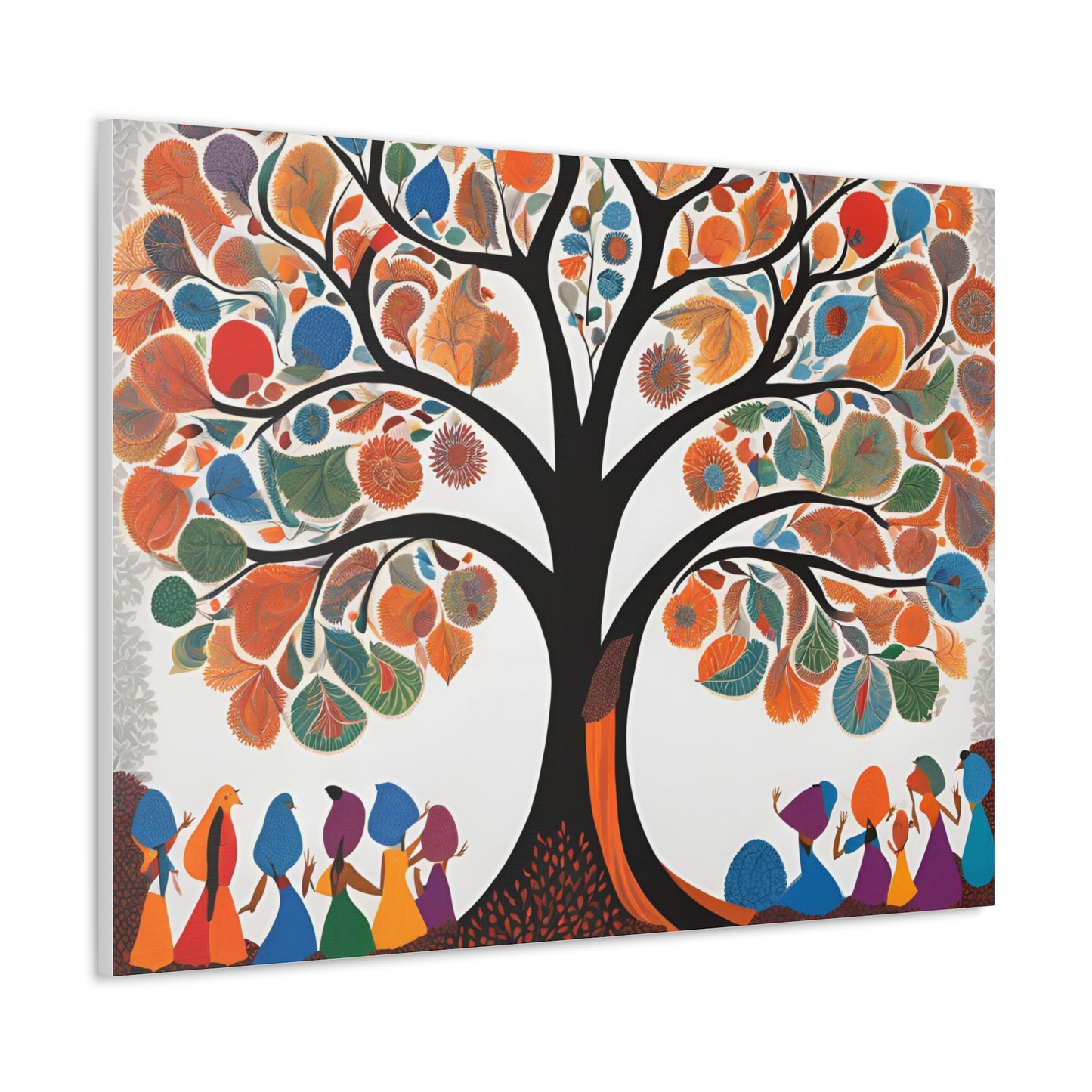 Vibrant Tree of Life Canvas Gallery Wrap