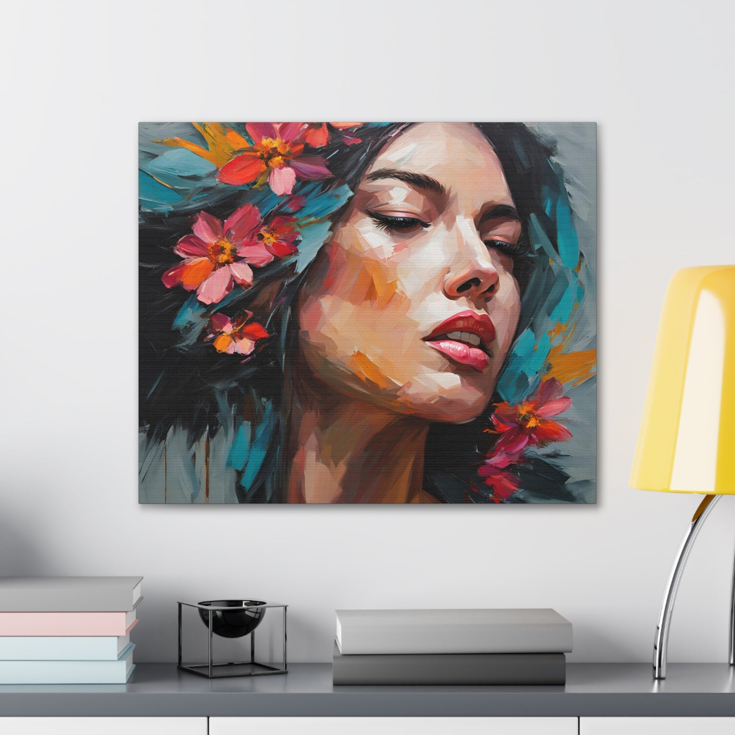 Floral Portrait Canvas