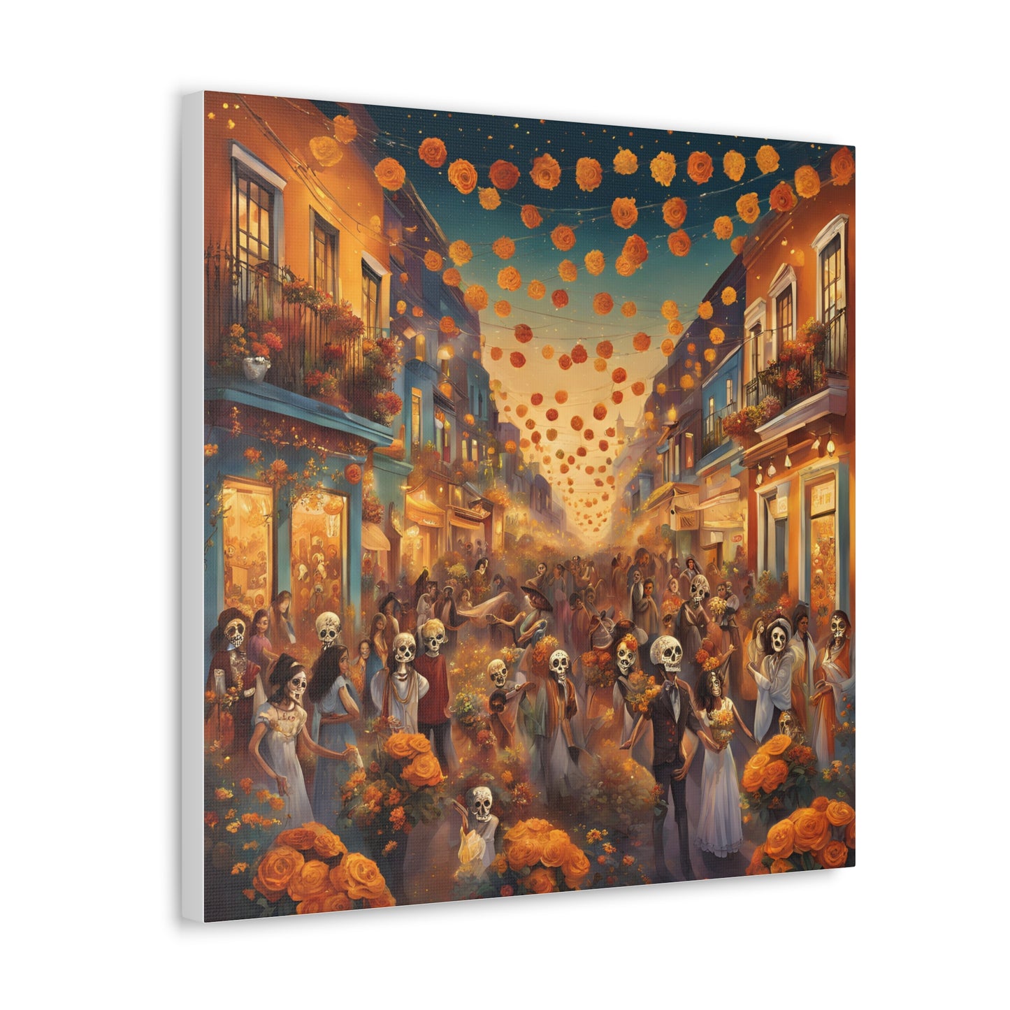 Day of the Dead Canvas Gallery Wraps - Vibrant Celebration Art