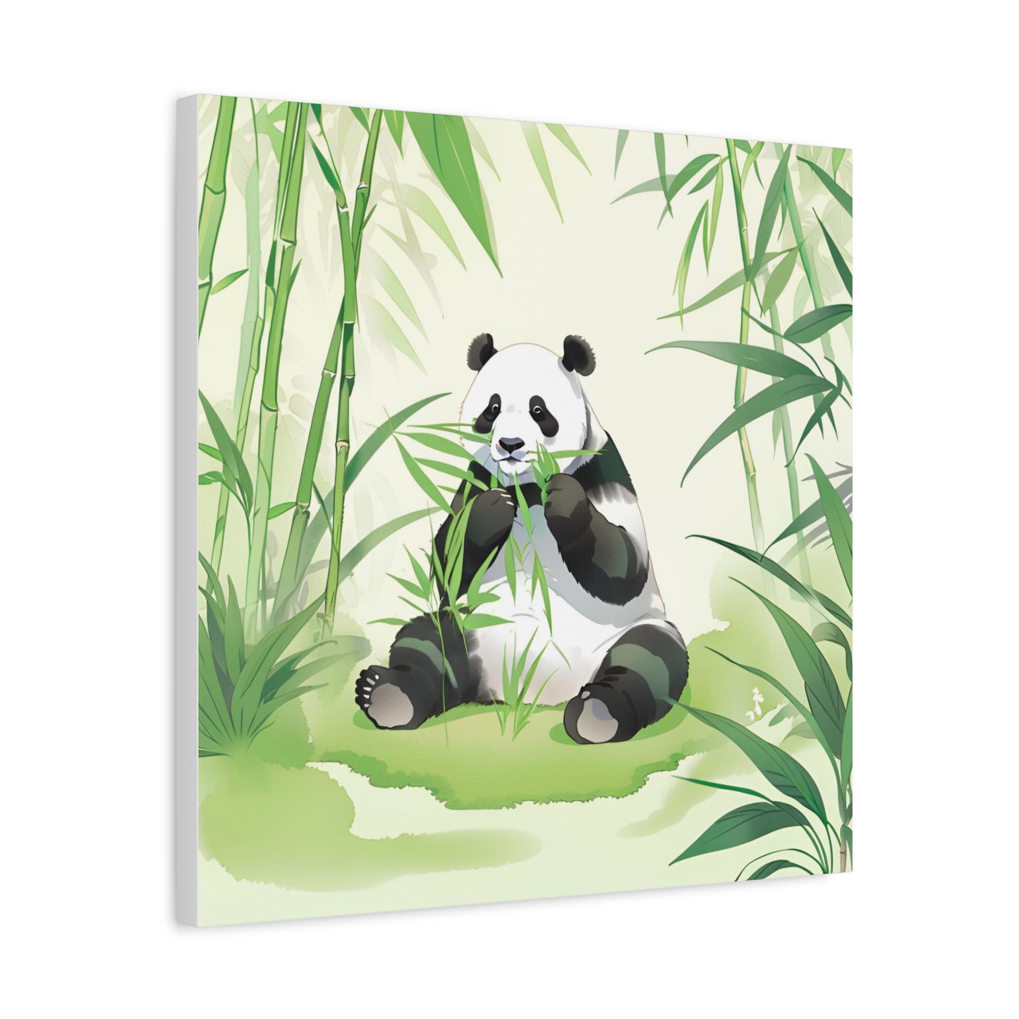 Whimsical Panda Canvas Art - Tranquil Nature Wall Decor