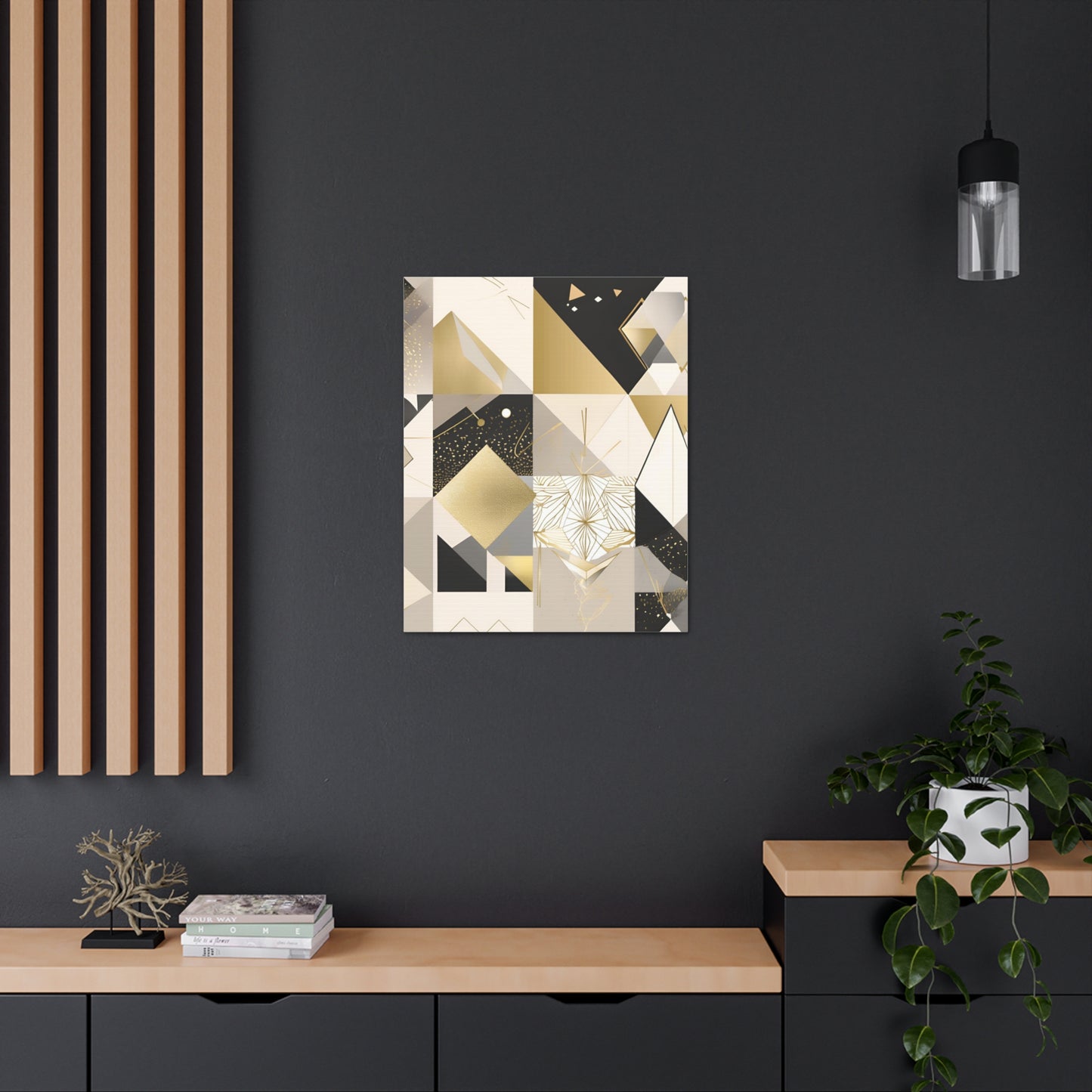 Geometric Canvas Gallery Wrap – Modern Abstract Wall Art