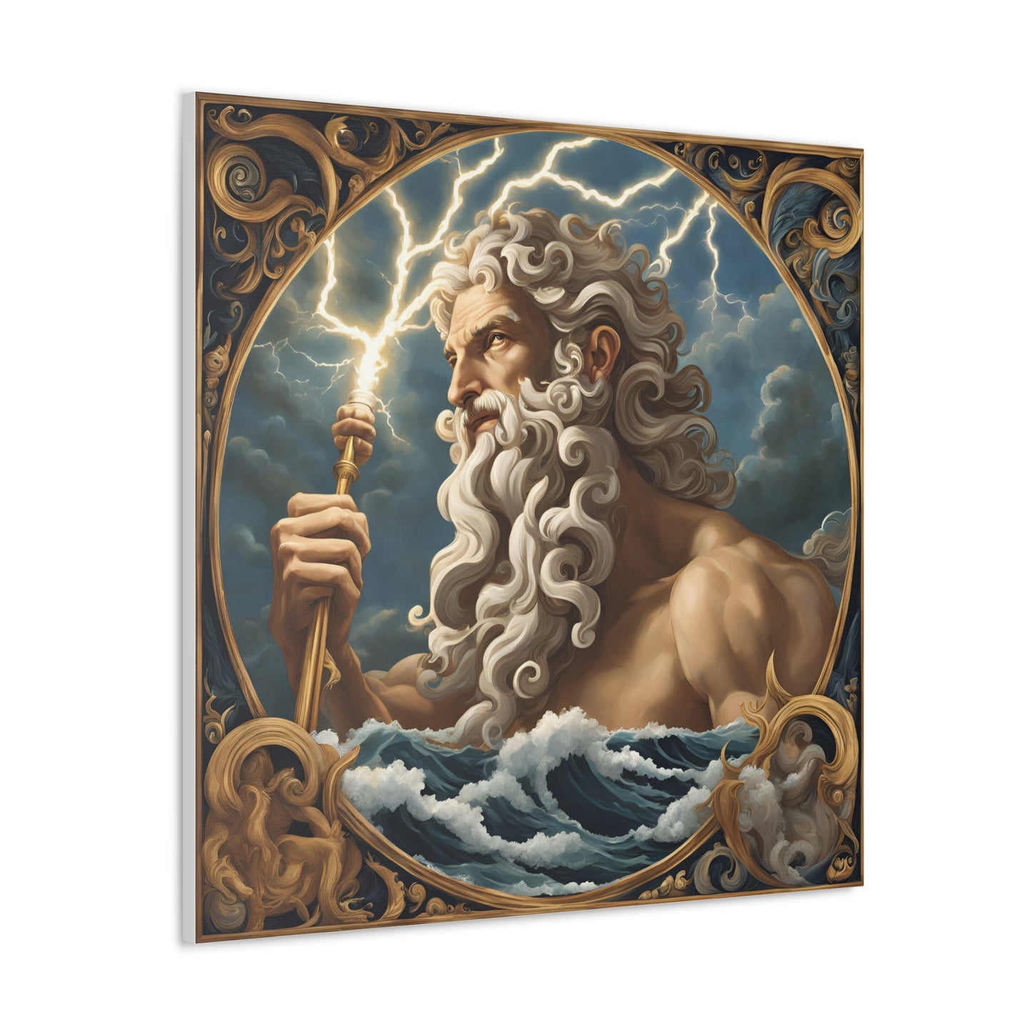 Mythical Zeus Canvas Gallery Wrap - Wall Art for Home Decor