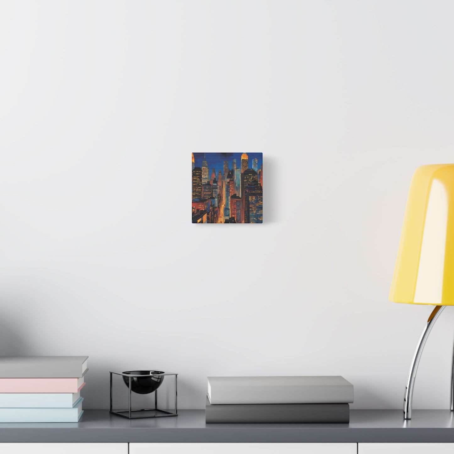 New York City Nightscape Matte Canvas Print – Stunning Skyline Art for Home & Office