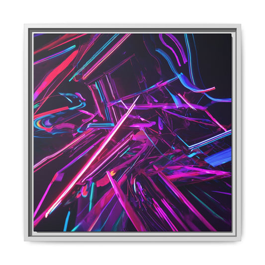 Vibrant Abstract Framed Canvas Art - Multi-Color Wall Decor