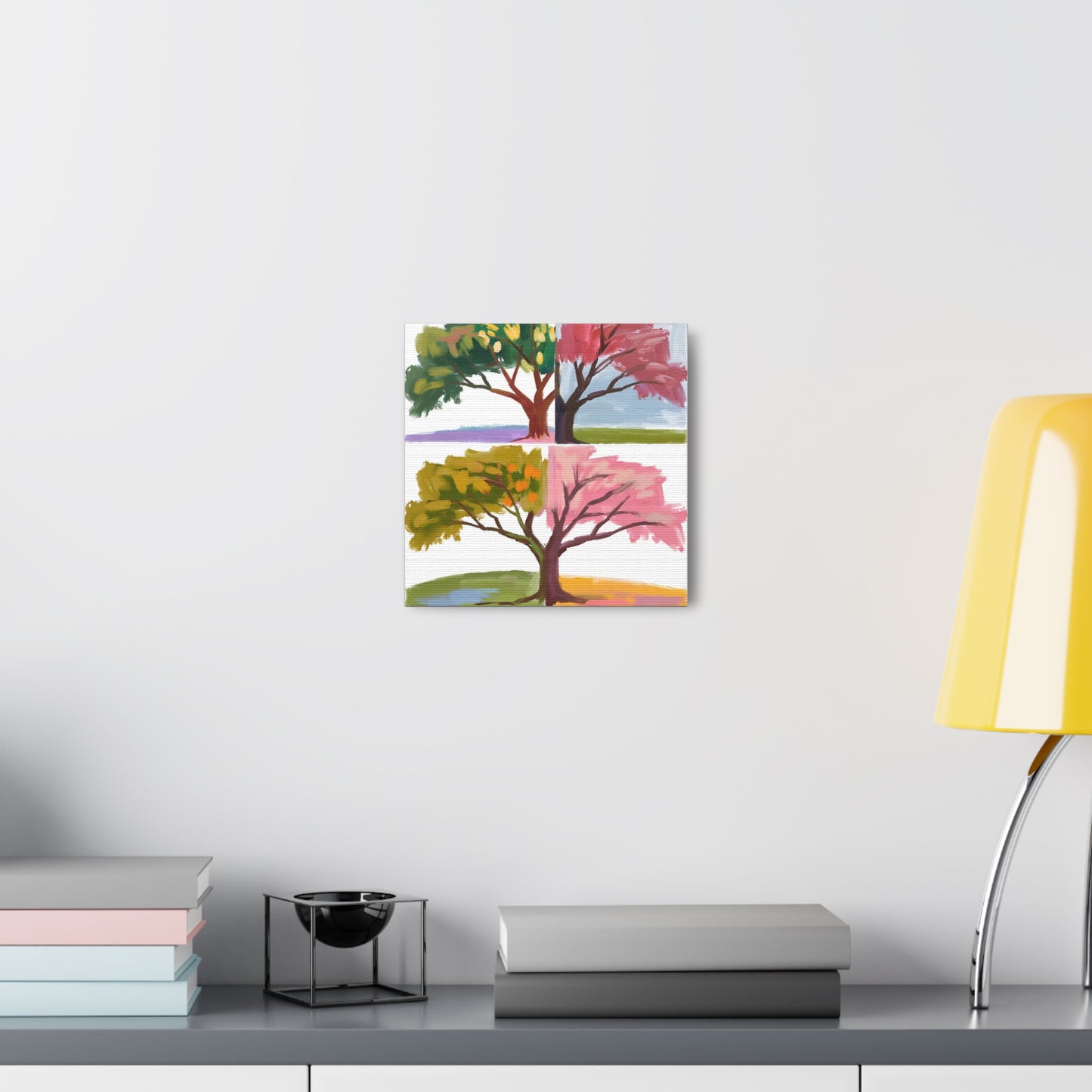 Four Seasons Tree Canvas Gallery Wraps – Nature-Inspired Home Decor