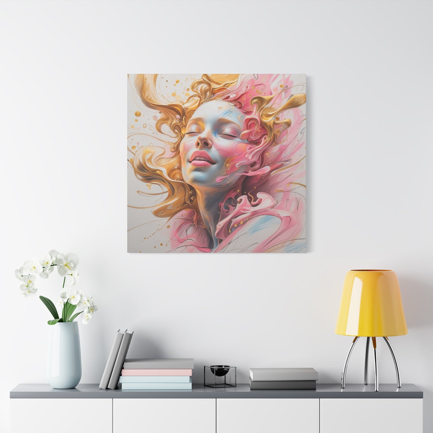 Canvas Wall Decor - Abstract Woman Portrait