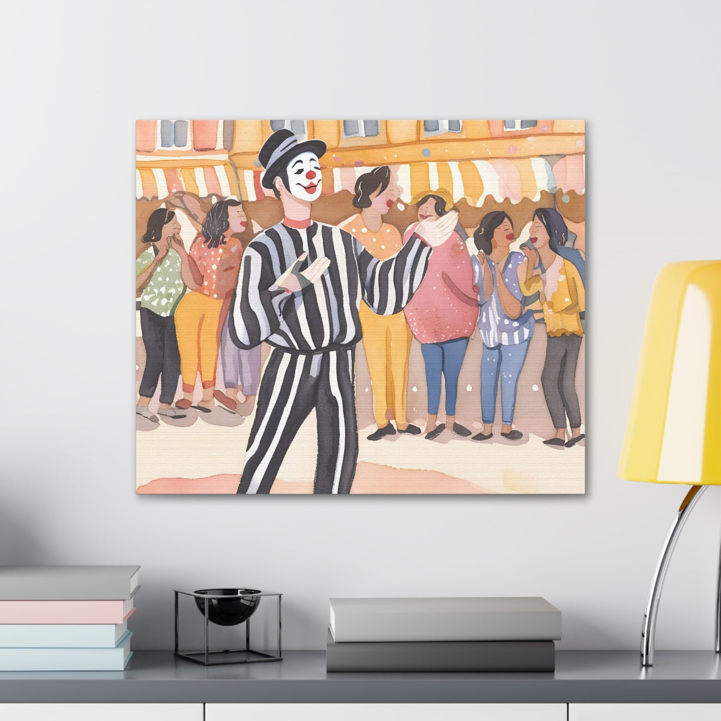 Street Performer Canvas Gallery Wrap – Playful Wall Art for Home Decor