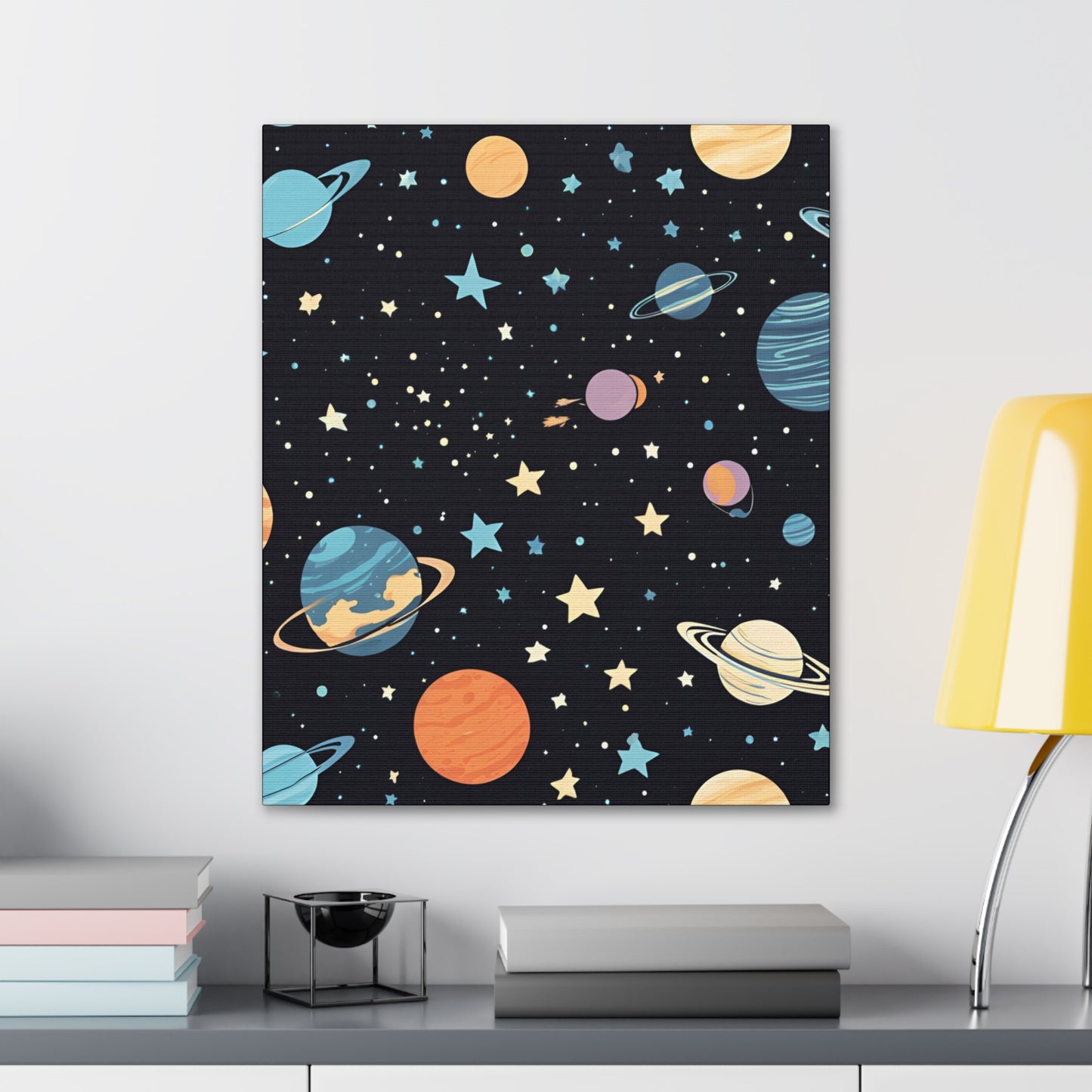 Space Canvas Wraps For Kids Room