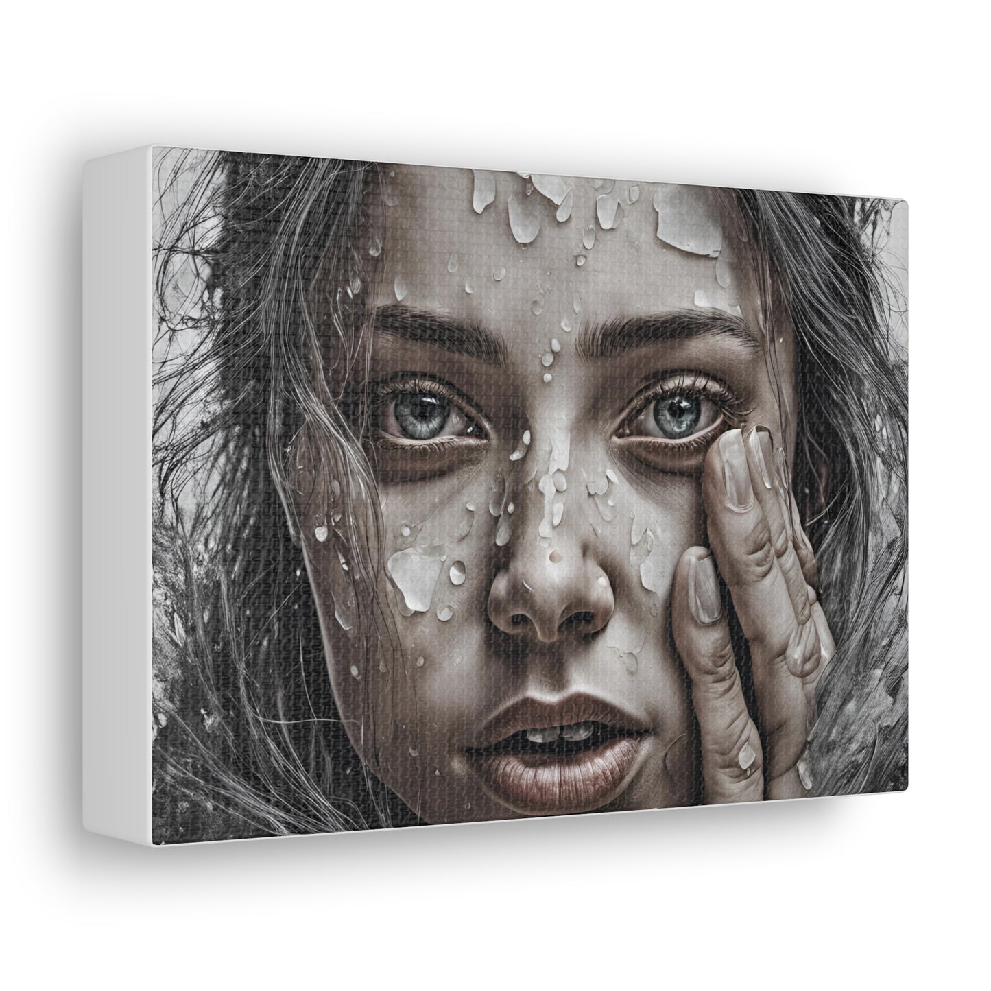 Emotional Close-Up Canvas Gallery Wrap - Stunning Art for Home Decor