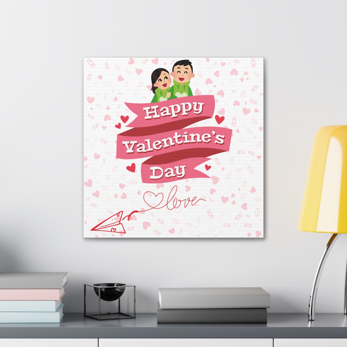 Valentine's Day Canvas Wrap