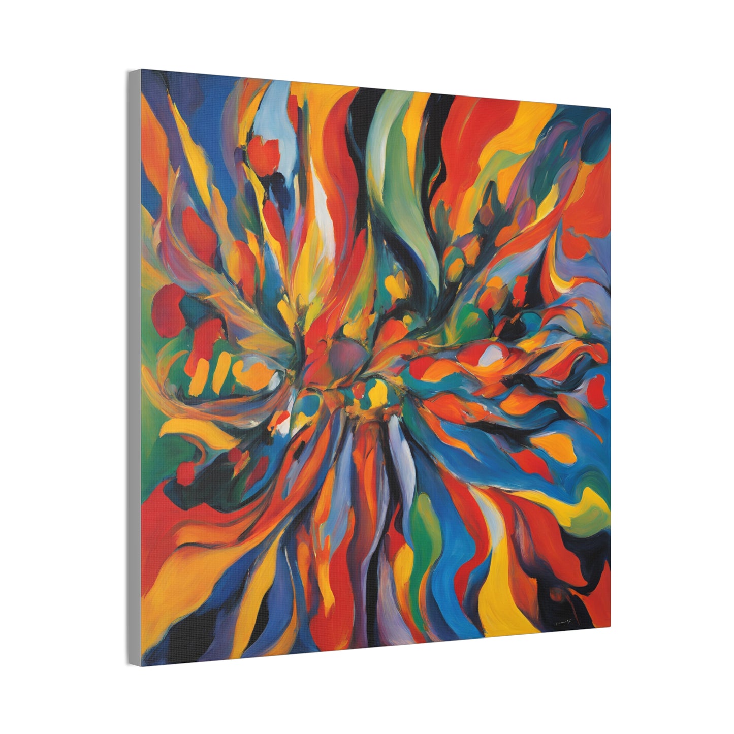 Vibrant Expressionism Canvas Art - Colorful Stretched Wall Decor