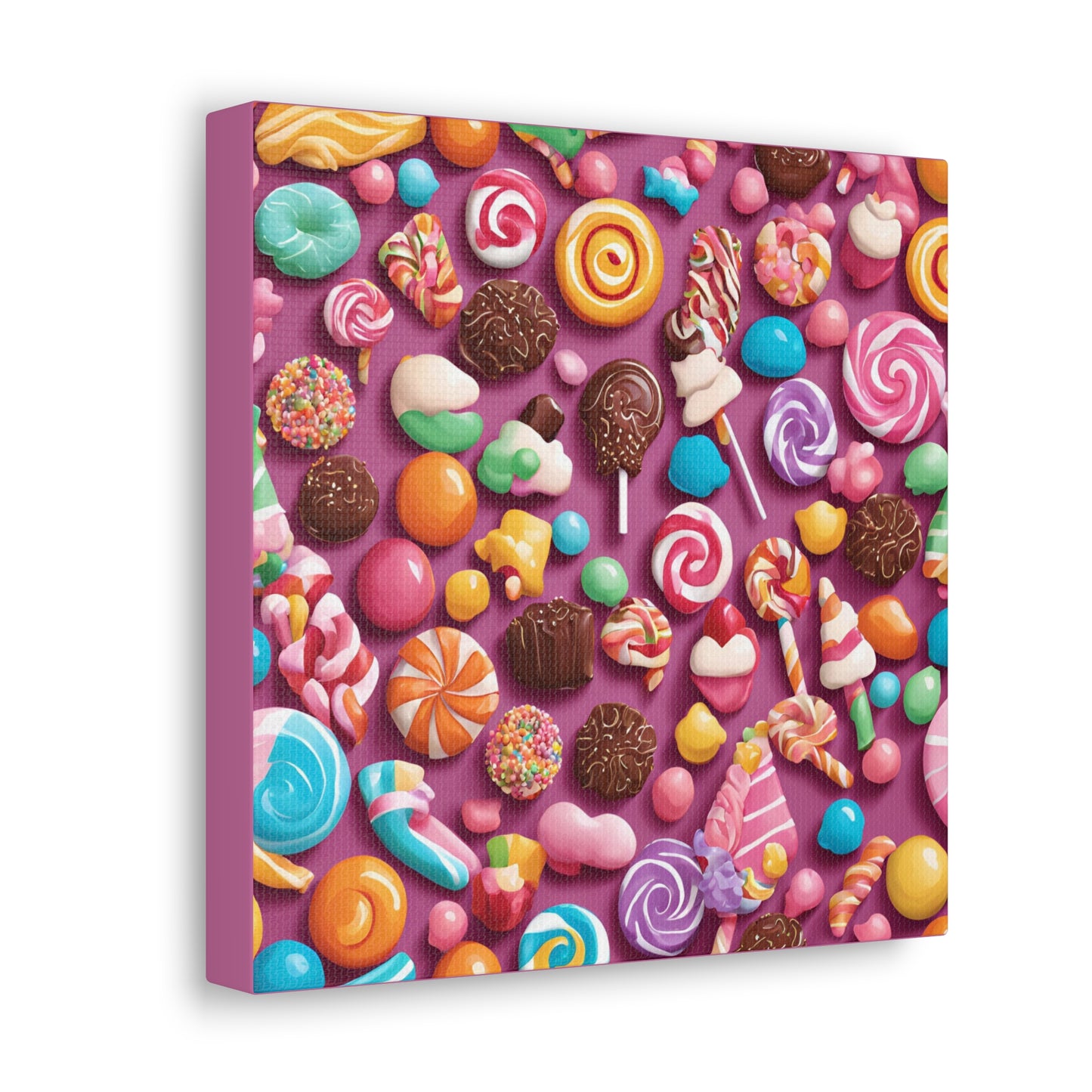 Canvas Gallery Wraps - Candy-Themed Sweet Treat Wall Art for Decor Lovers