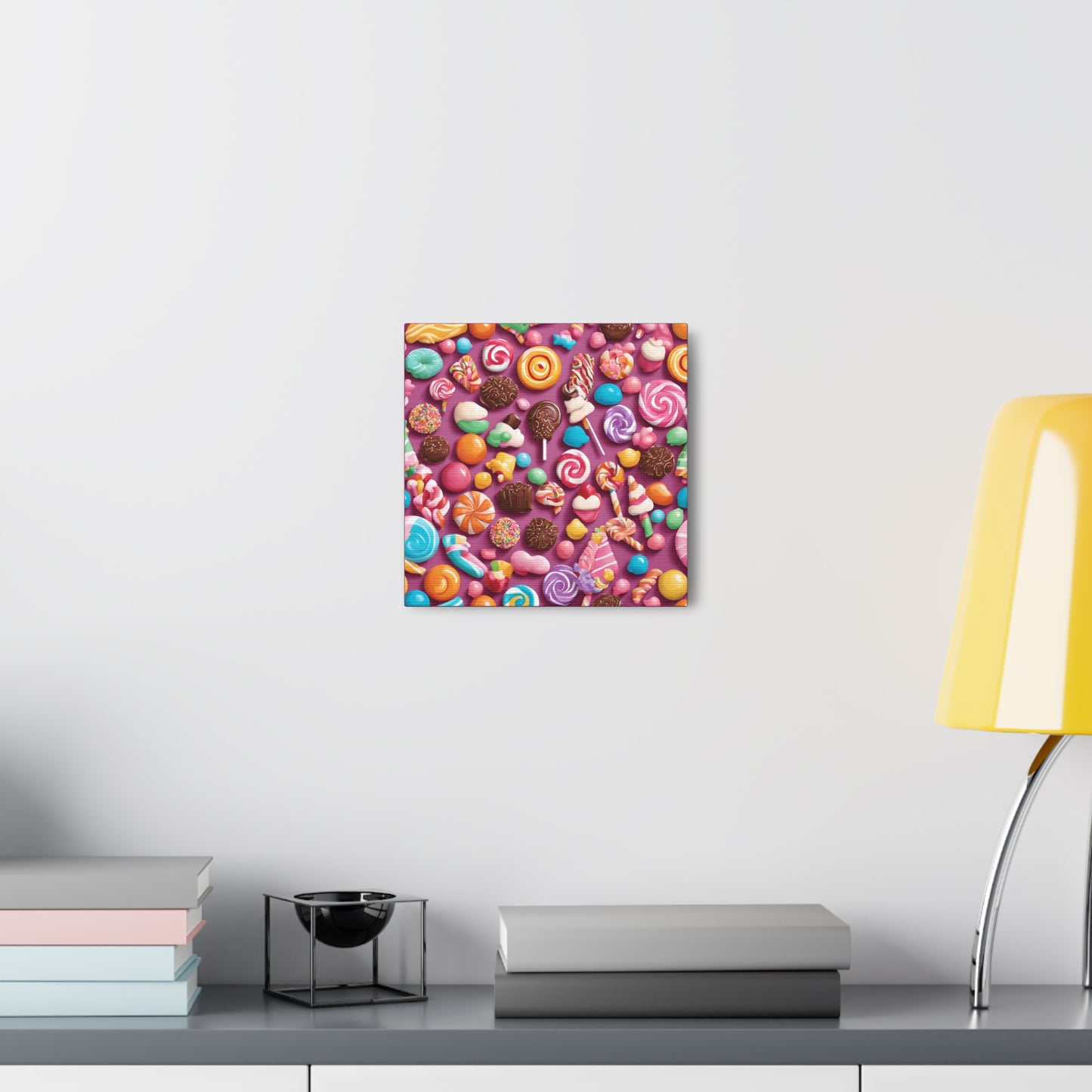 Canvas Gallery Wraps - Candy-Themed Sweet Treat Wall Art for Decor Lovers