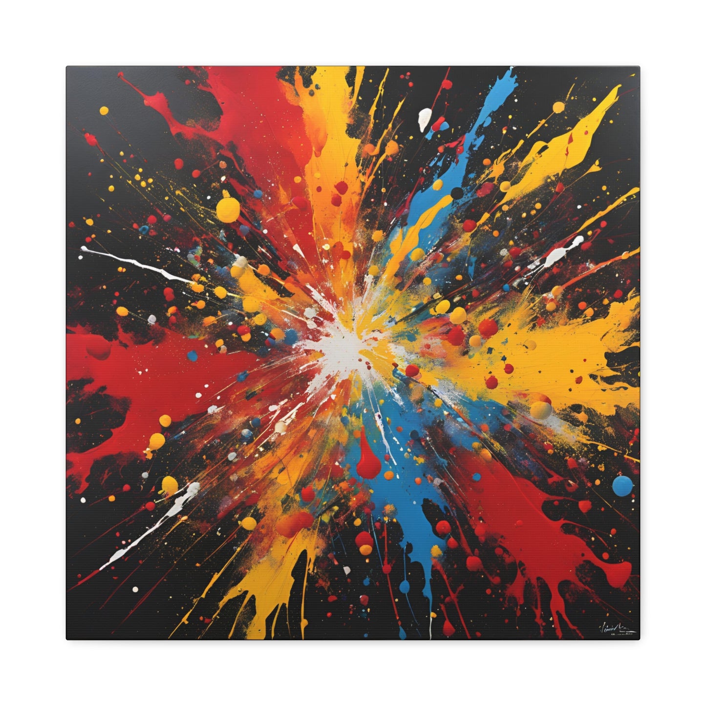 Canvas Gallery Wraps - Explosive Abstract Art for Modern Decor