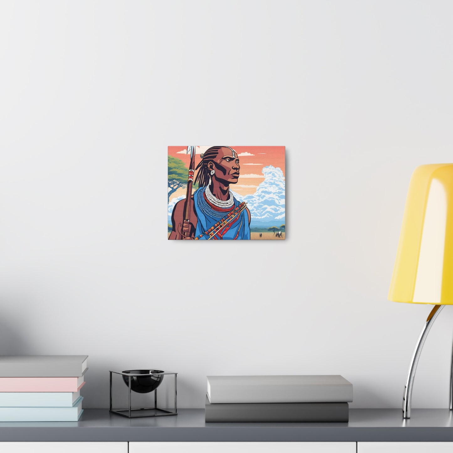 Canvas Gallery Wrap - African Warrior Artwork