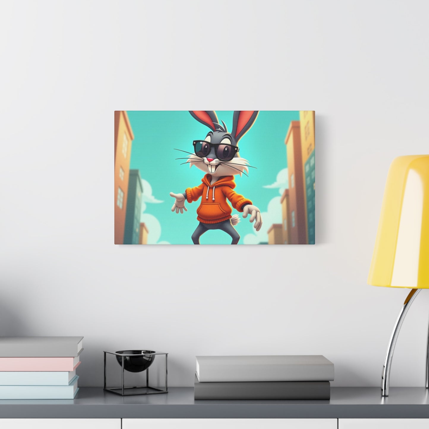 Canvas Print - Cool Cartoon Rabbit Wall Art