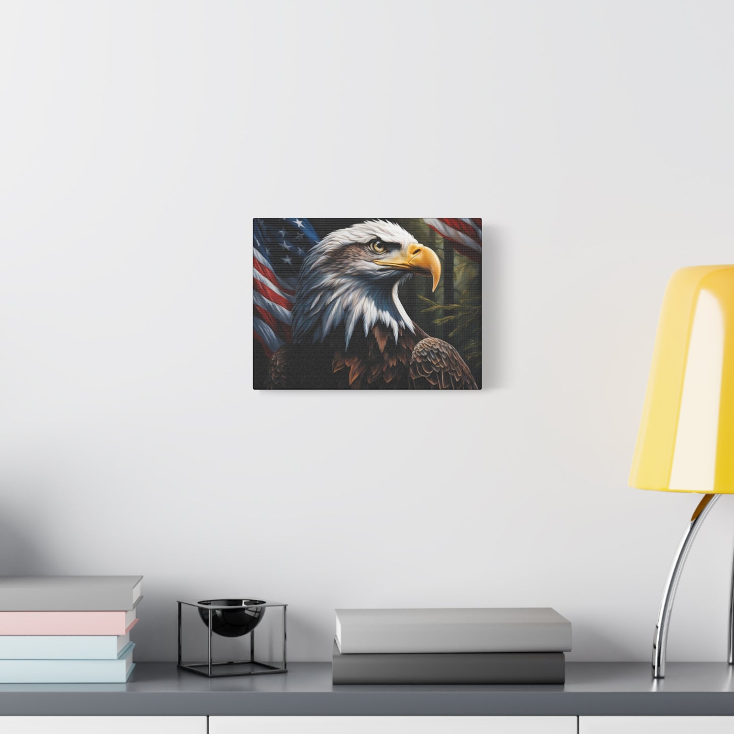 Patriotic Eagle Canvas Wall Art – Inspiring American Pride Home Decor