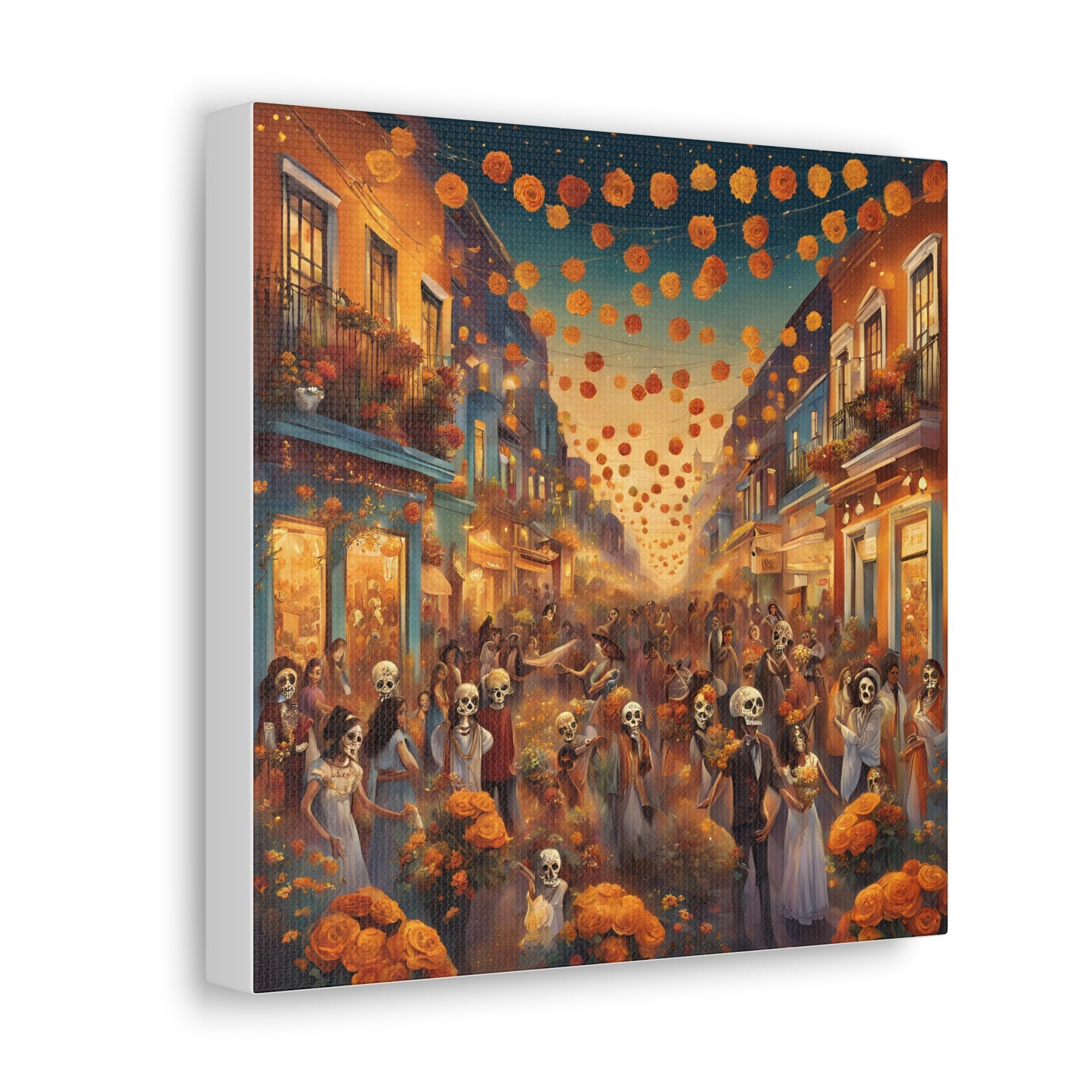 Day of the Dead Canvas Gallery Wraps - Vibrant Celebration Art