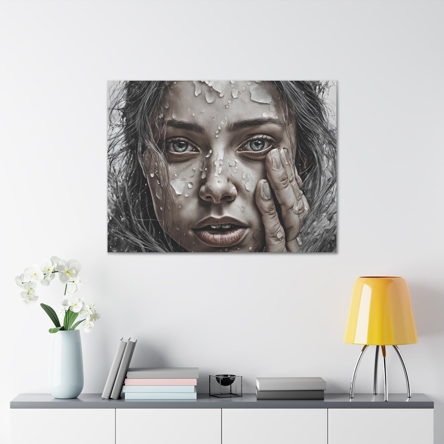 Emotional Close-Up Canvas Gallery Wrap - Stunning Art for Home Decor