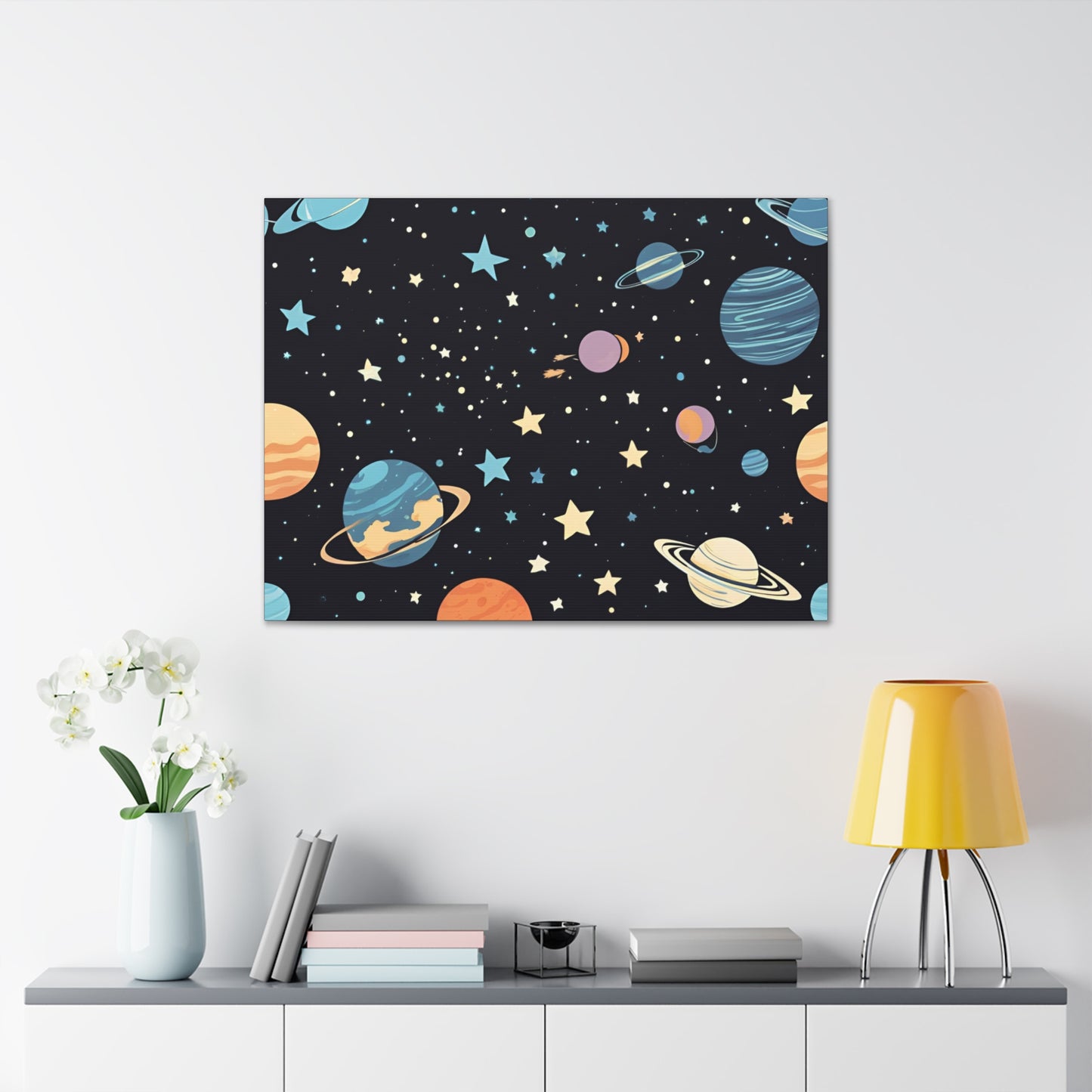 Space Canvas Wraps For Kids Room