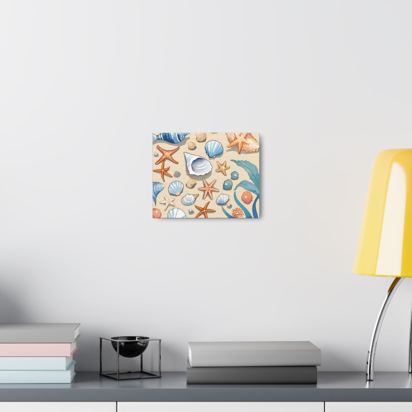 Coastal Seashell Canvas Gallery Wrap - Nautical Wall Art for Beach Lovers