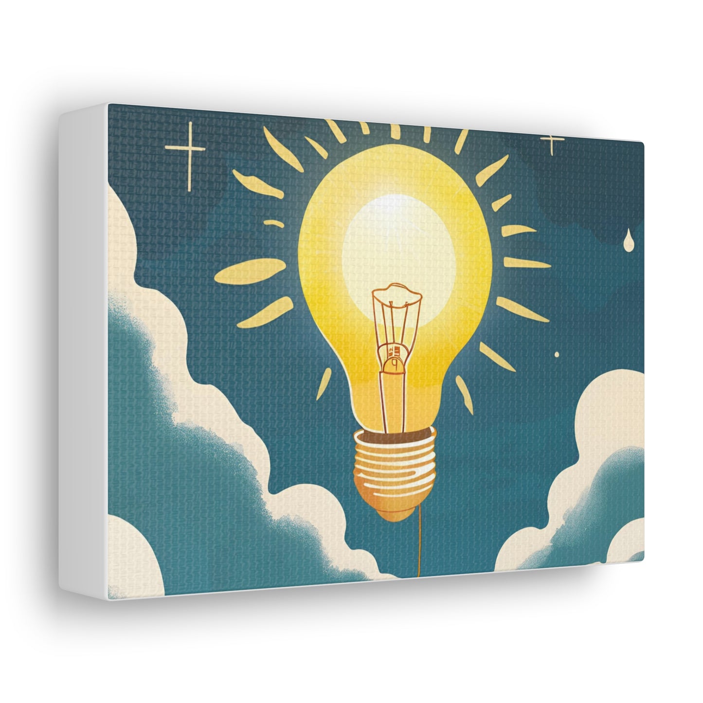 Canvas Gallery Wrap - The Sun as a Lightbulb Wall Art