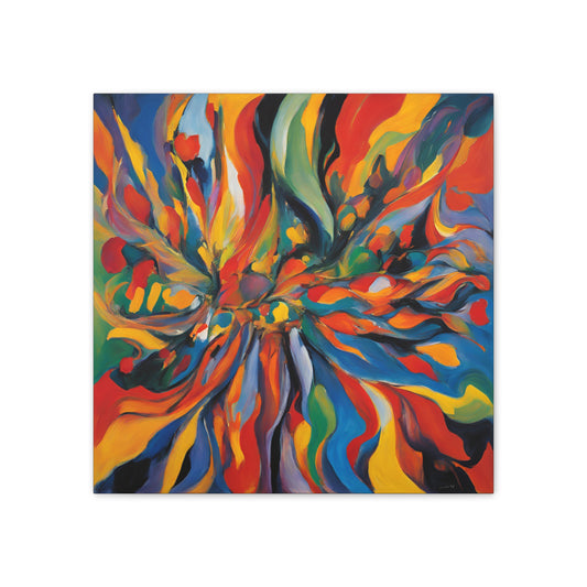 Vibrant Expressionism Canvas Art - Colorful Stretched Wall Decor