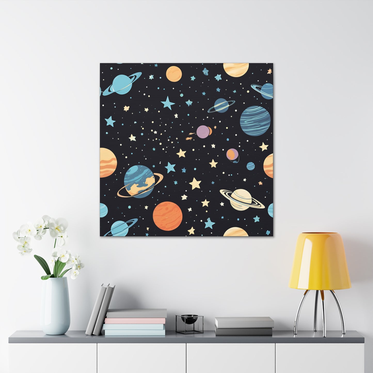 Space Canvas Wraps For Kids Room