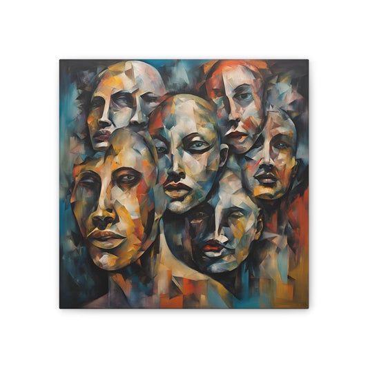 Expressionism Faces Canvas Art - Modern Wall Decor